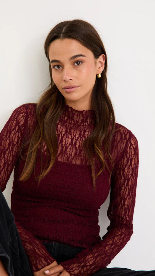 Giving Lace Long Sleeve Top