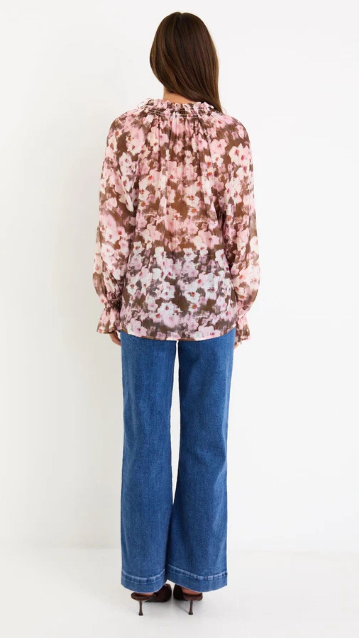 Odyssey Shirred Neck L/S Top