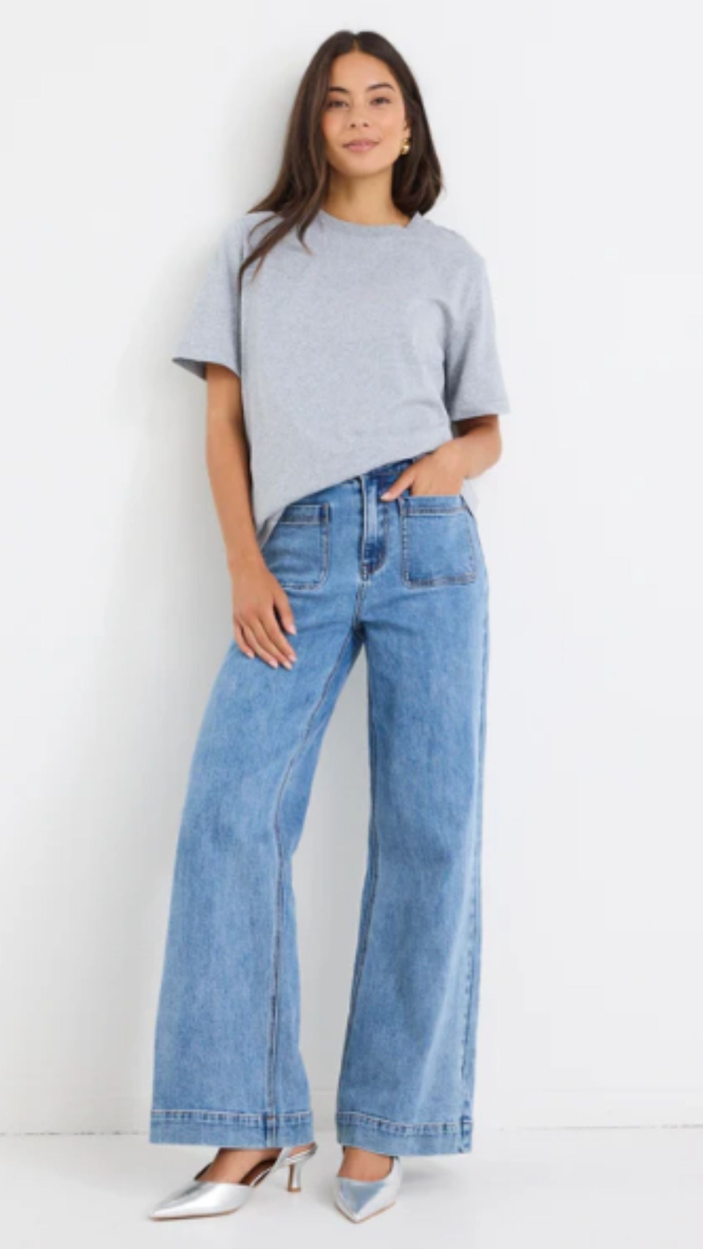 Zoey High Rise Wide Leg Jean