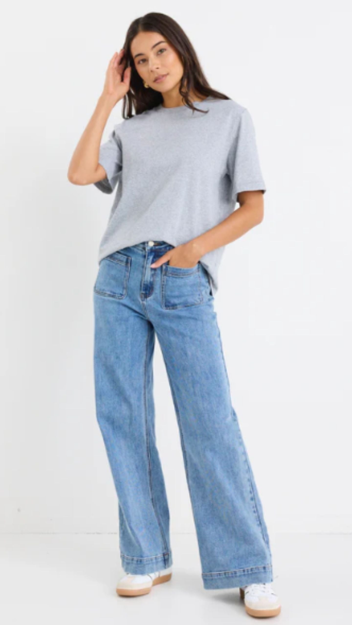 Zoey High Rise Wide Leg Jean