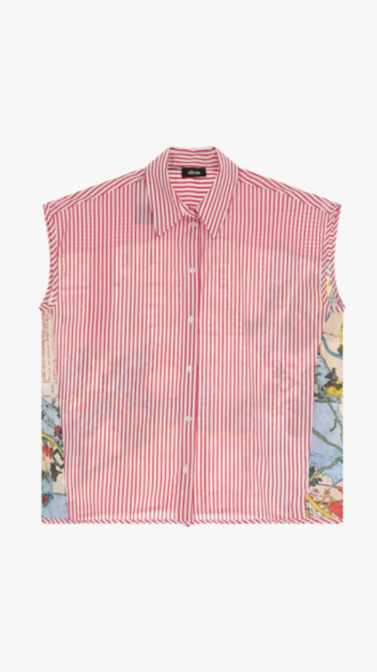 Japanese Map Print Shirt