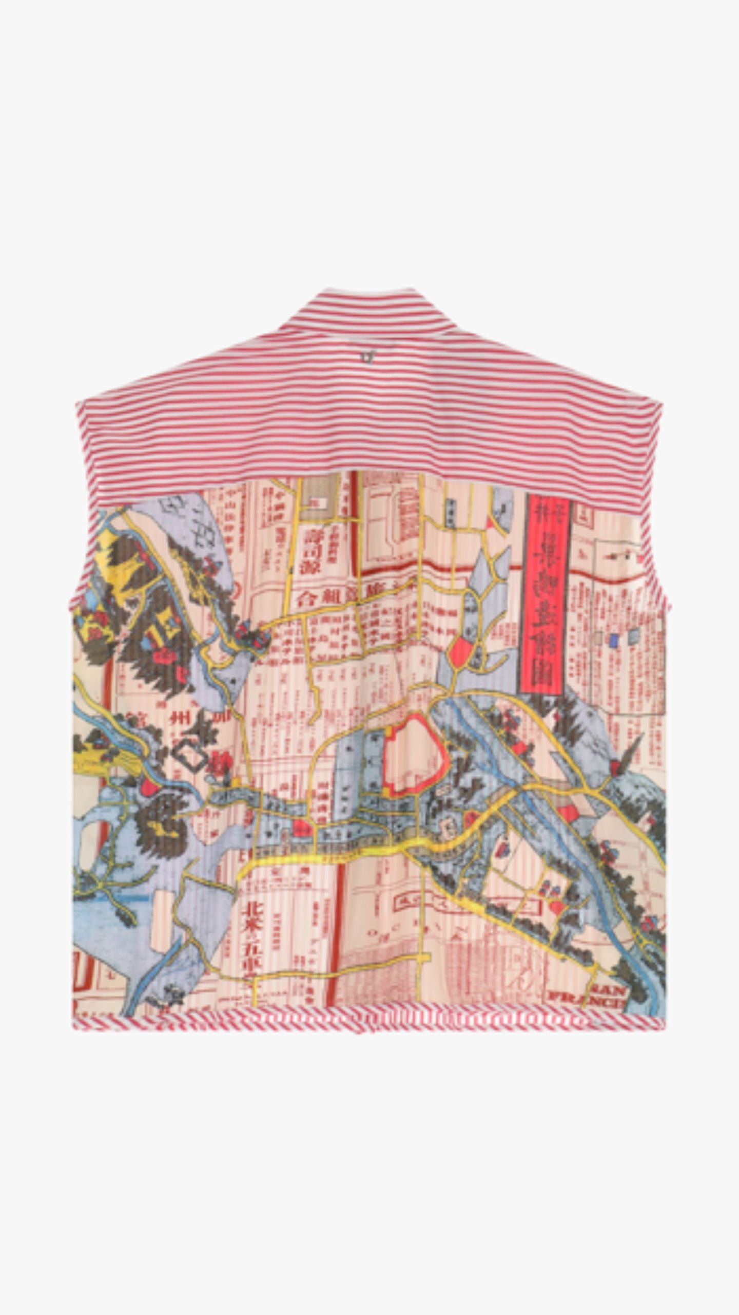 Japanese Map Print Shirt
