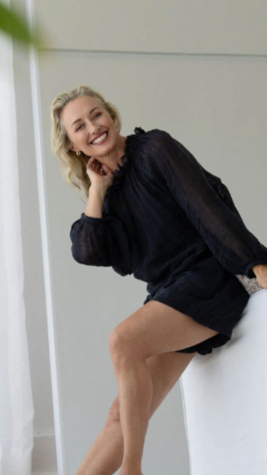 Lulu Reversible Linen Top