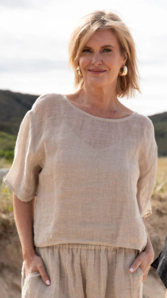Olivia Linen Top