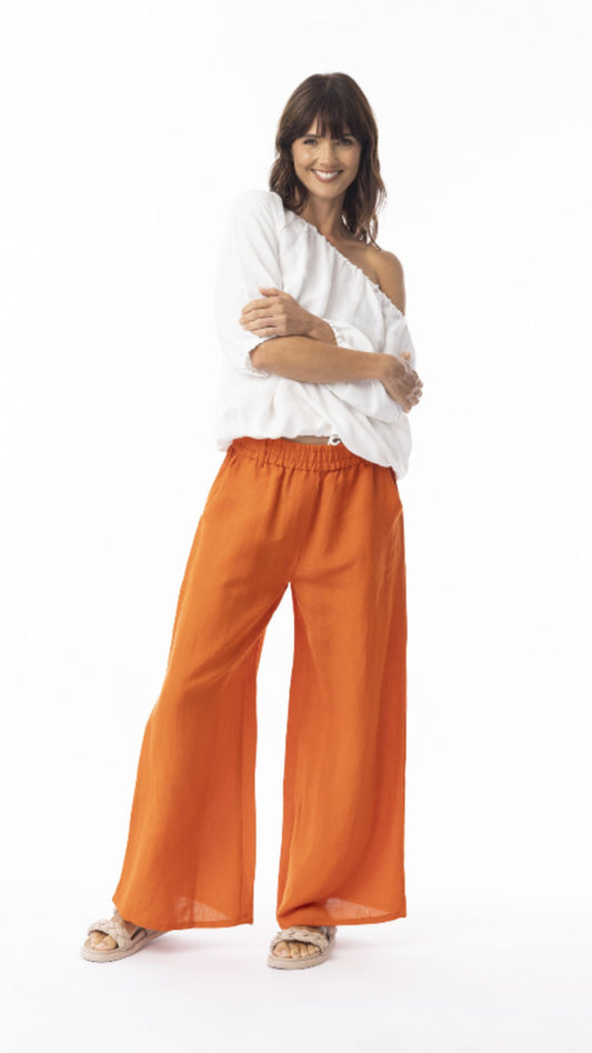Linen Wide Leg Pant