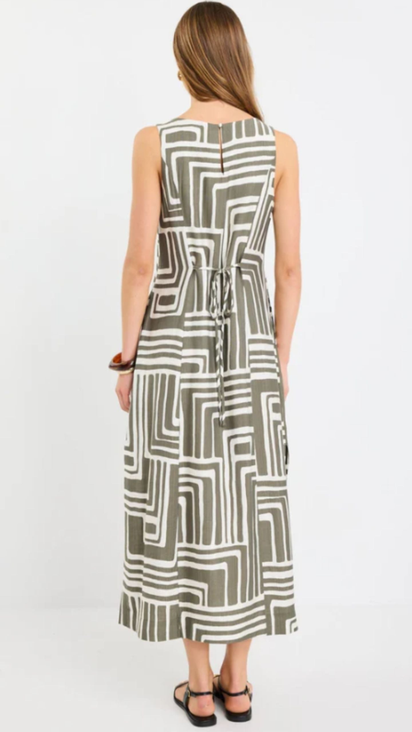 Maze Print Dress