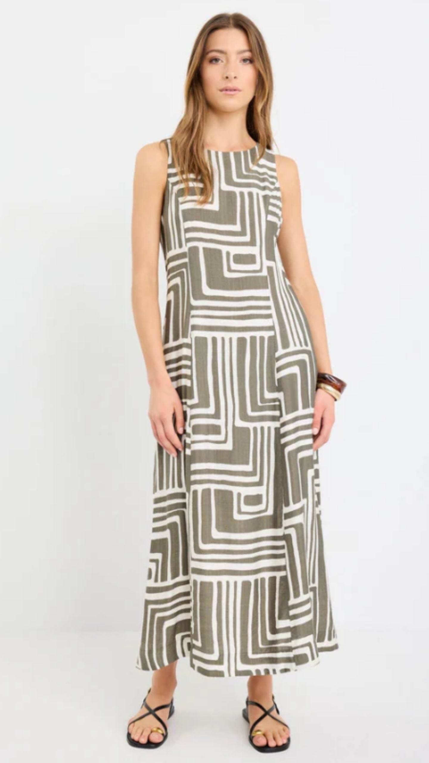 Maze Print Dress