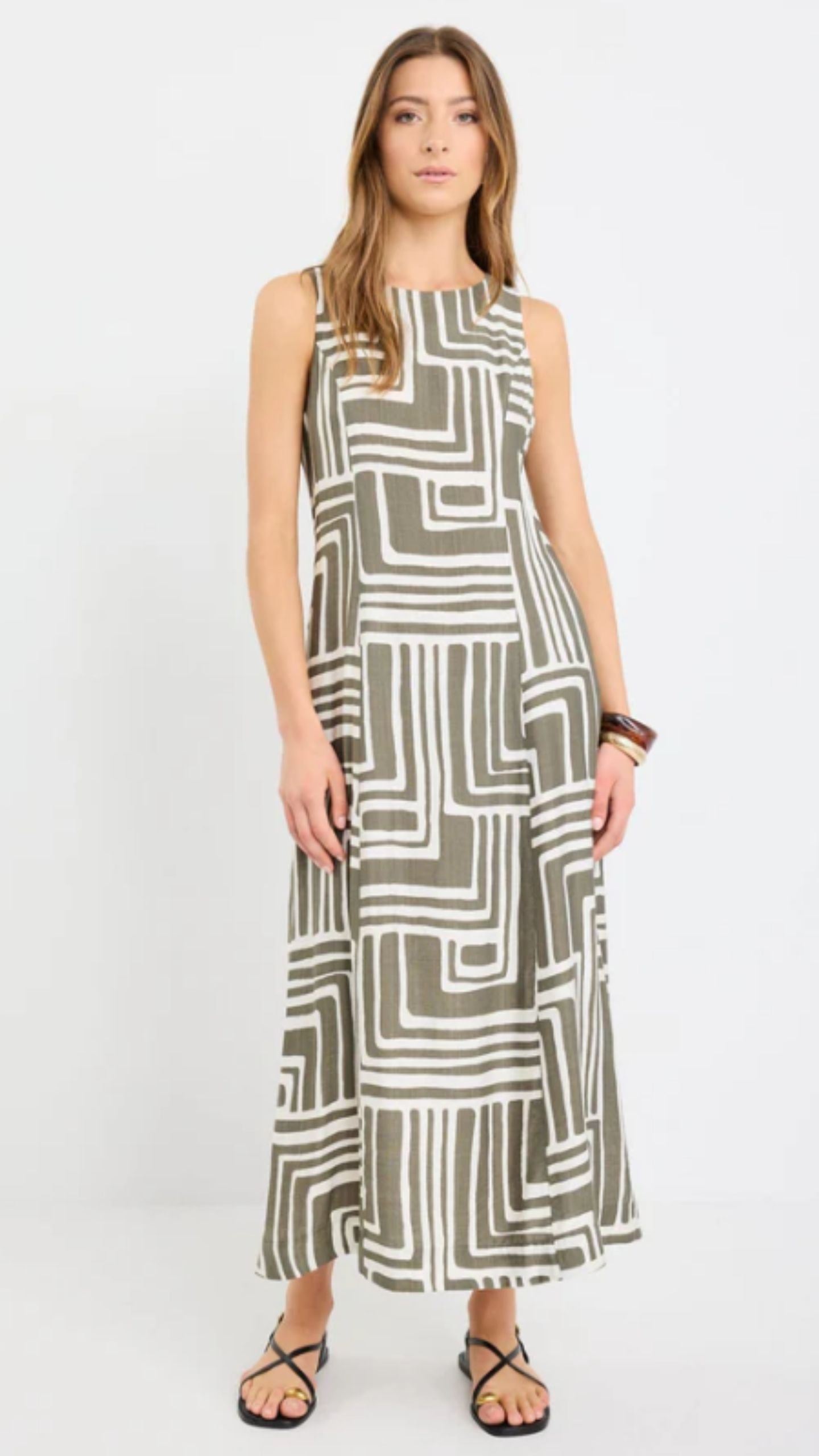 Maze Print Dress