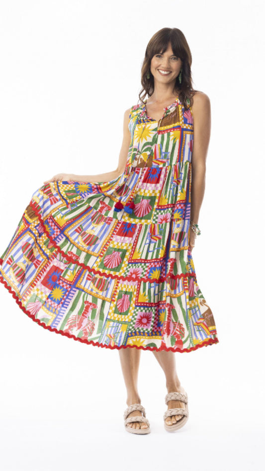 Gia Dress Layered Sleeveless Midi