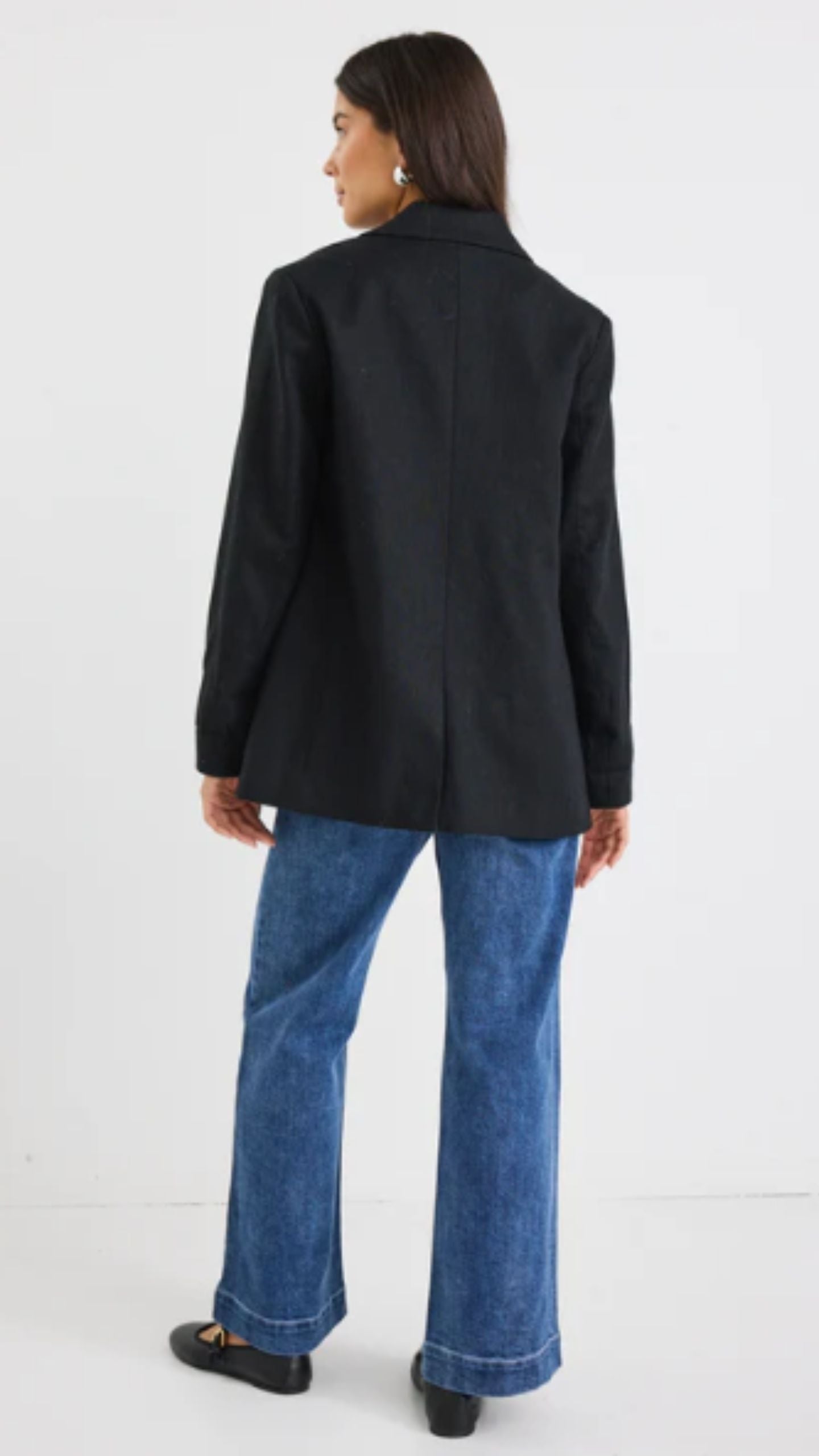 Dock Ramie Rolled Sleeve Blazer