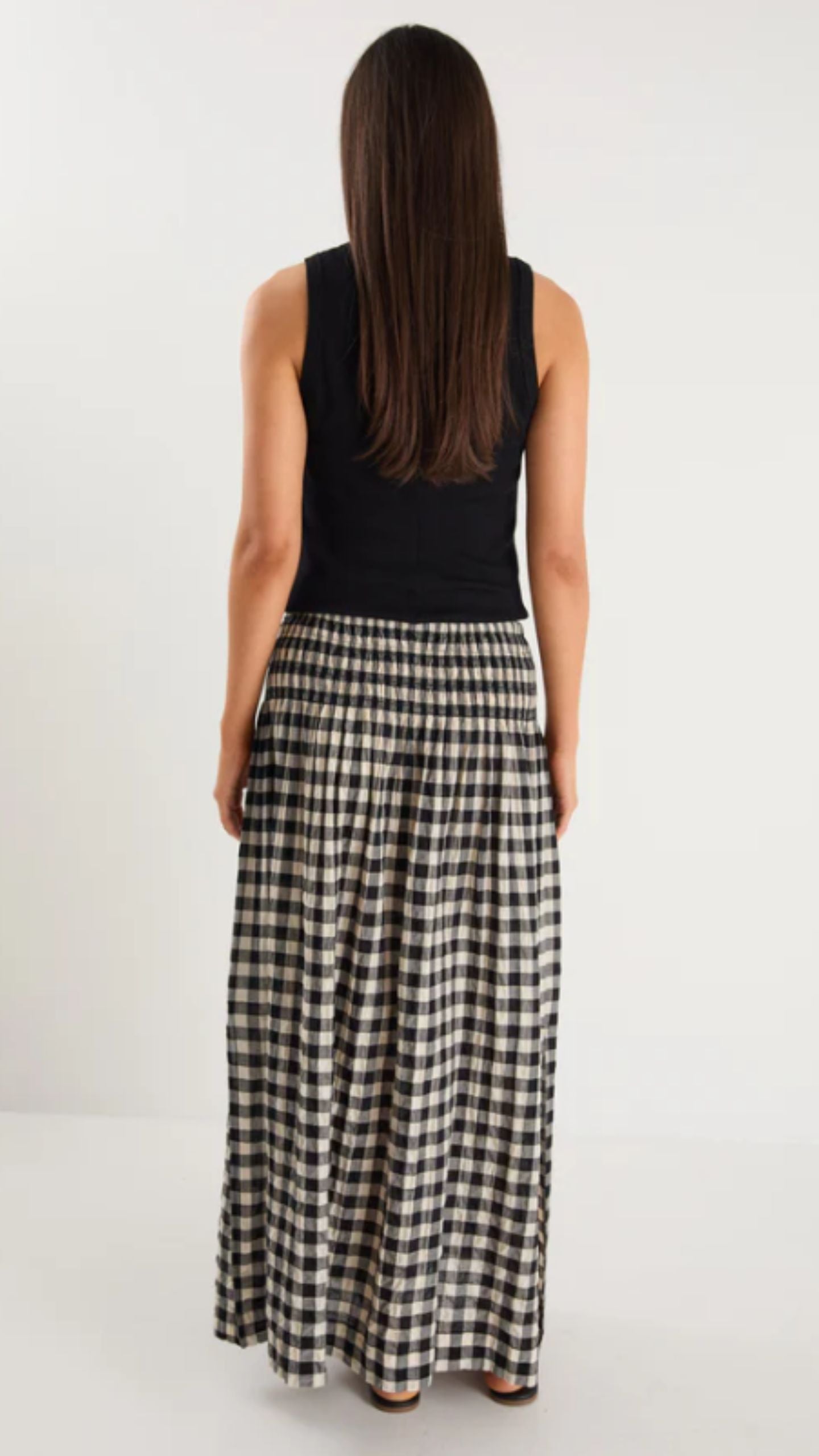 Gingham Maxi Skirt