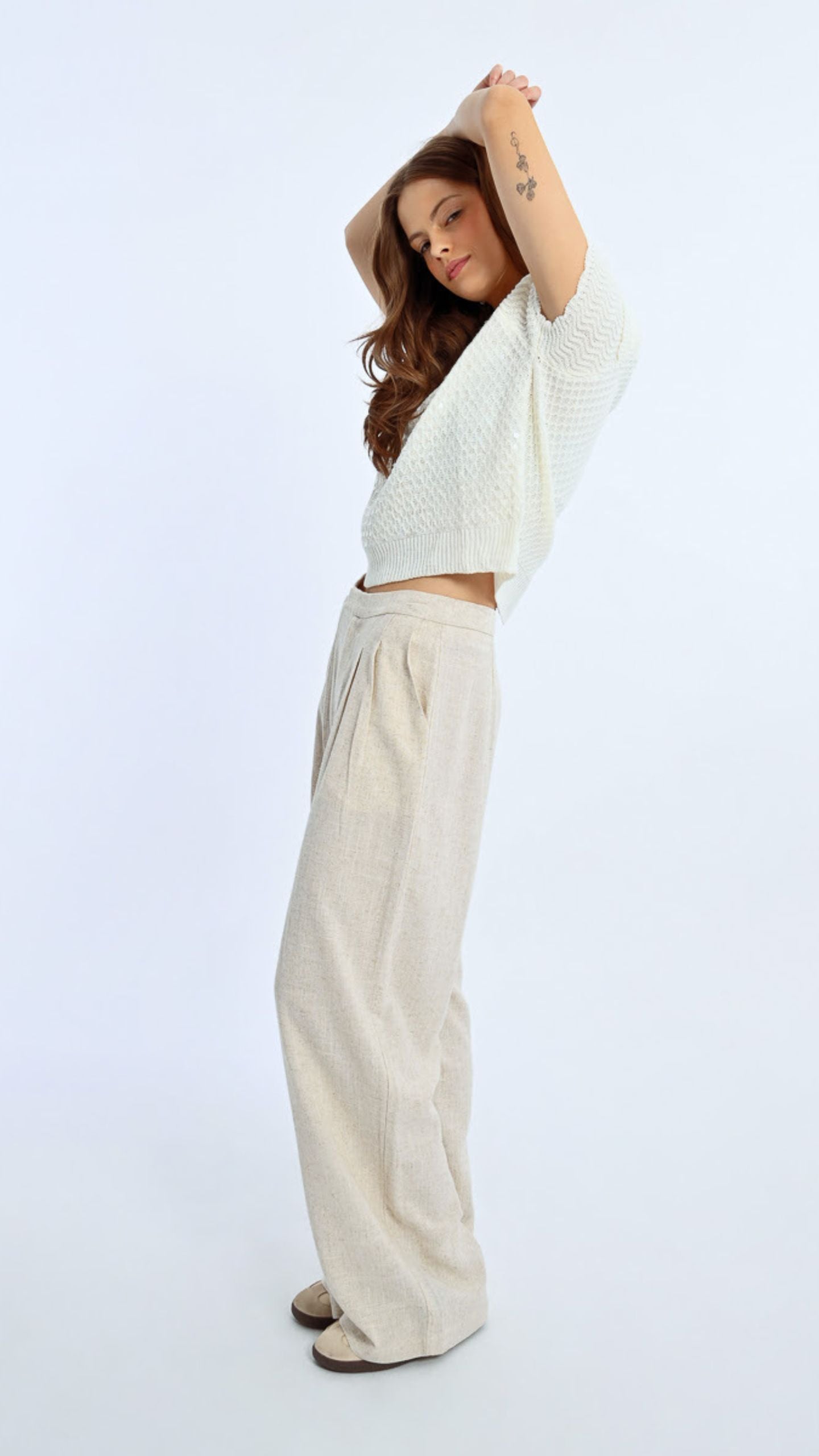 Tailored Wide Leg Pant