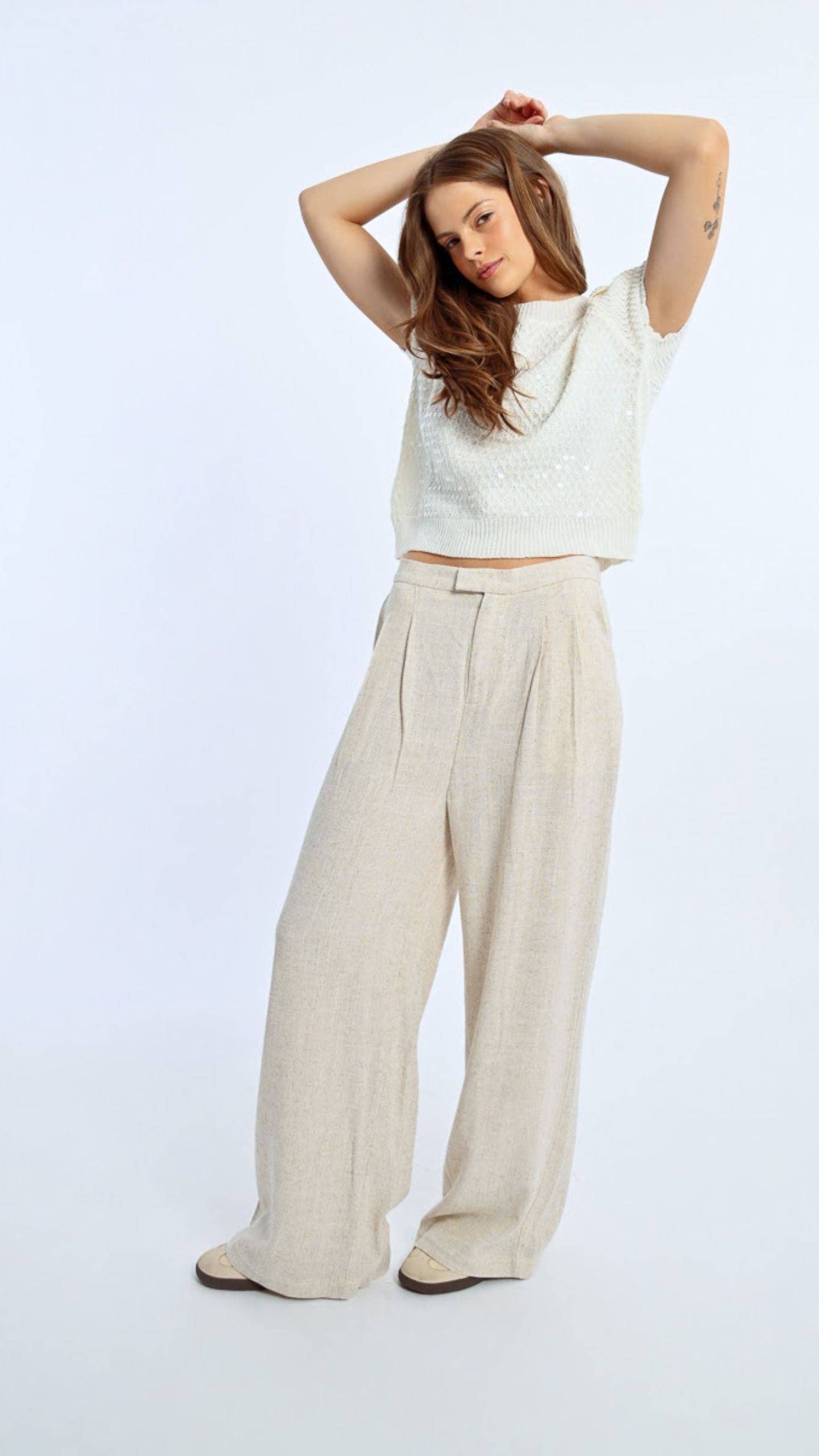 Tailored Wide Leg Pant