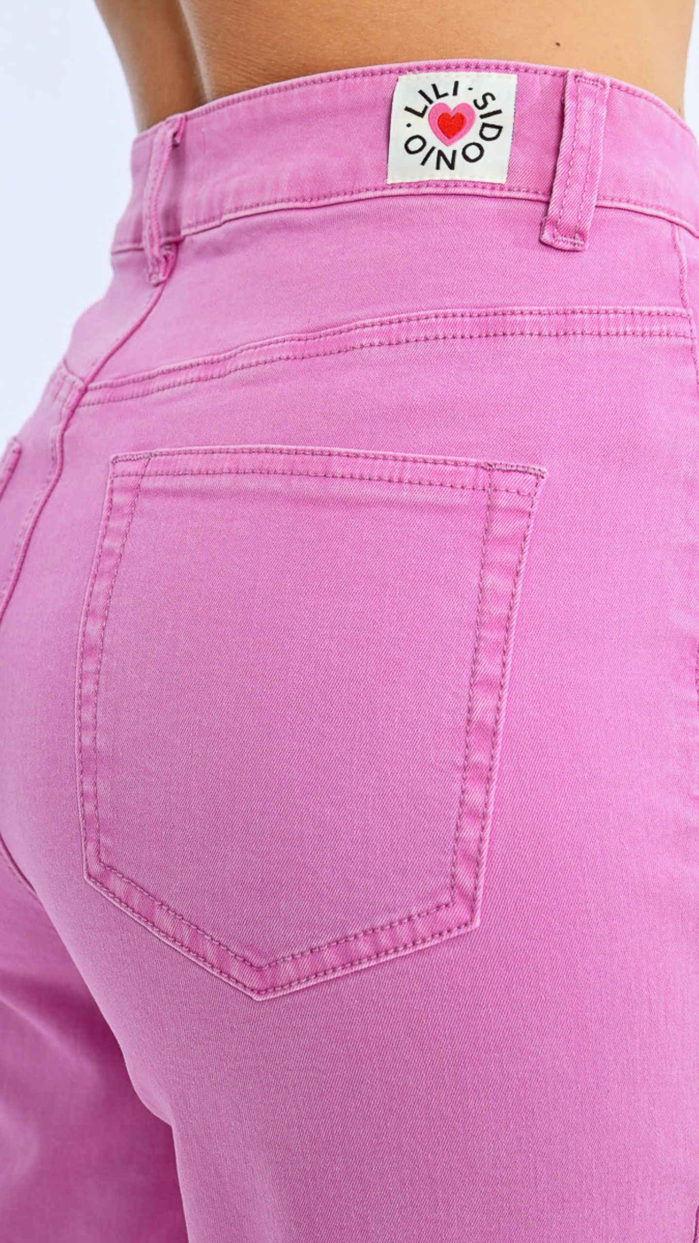 Mauve Wide Leg Jean