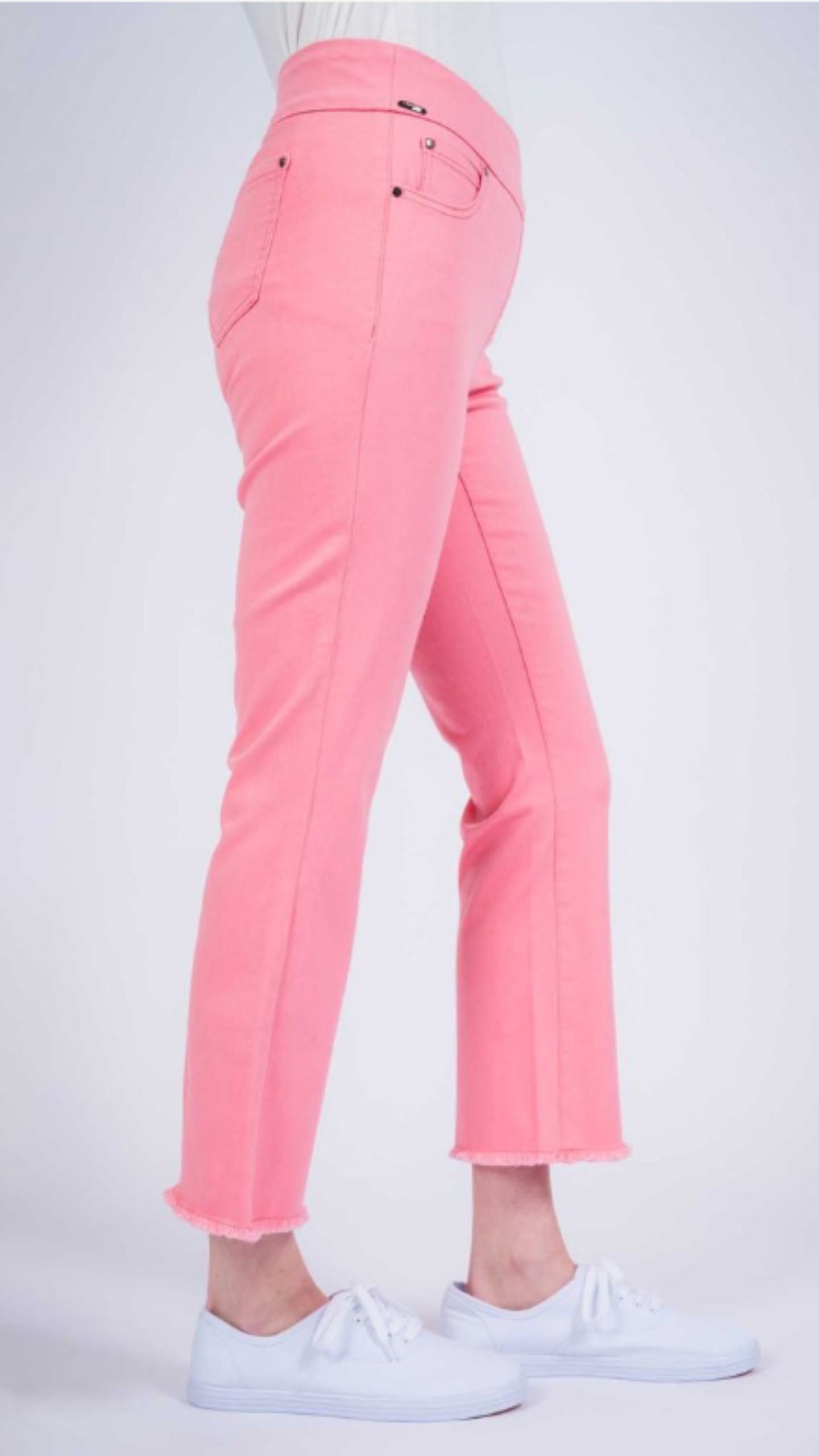 Hampton Twill Crop Flare