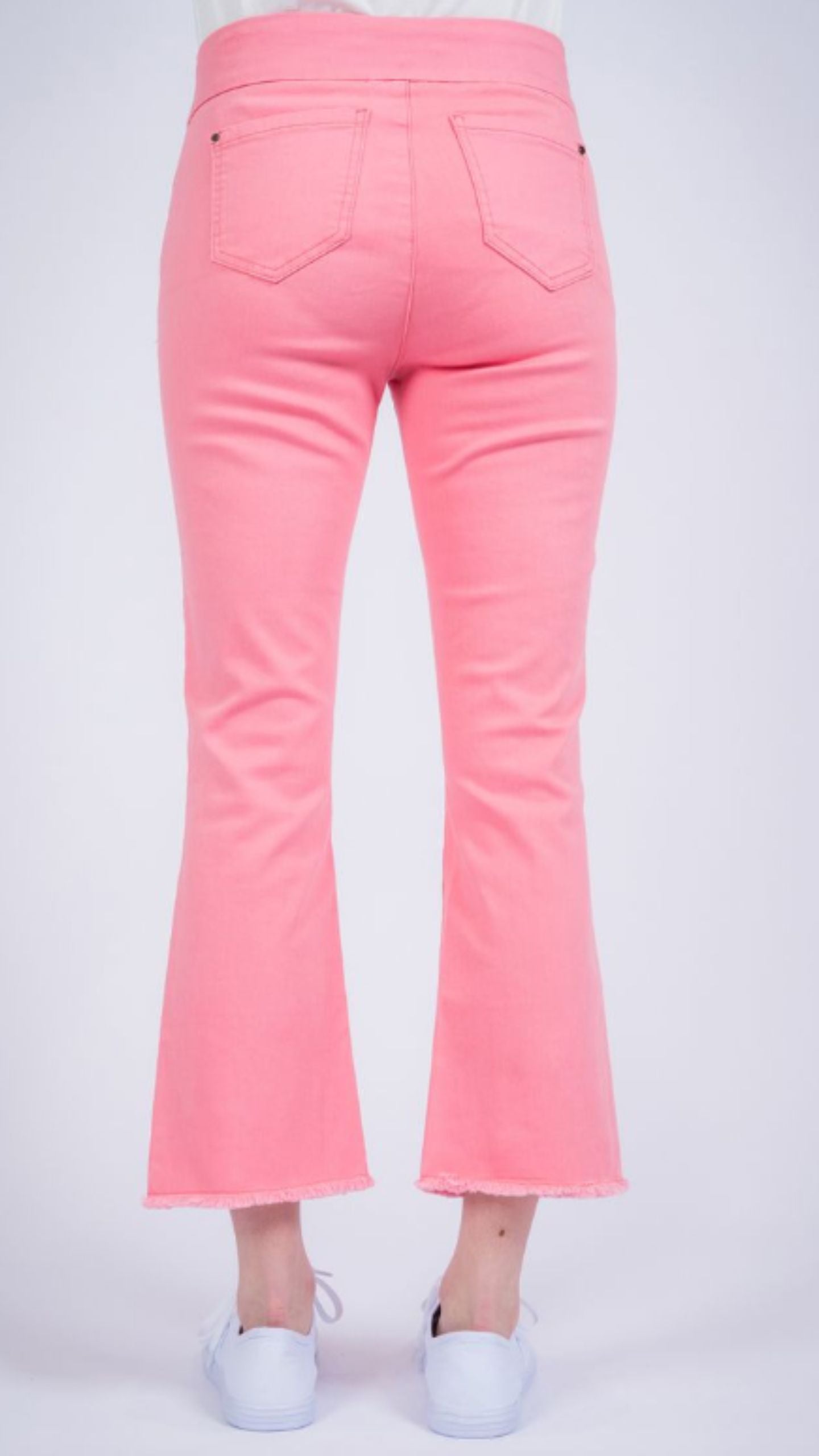 Hampton Twill Crop Flare