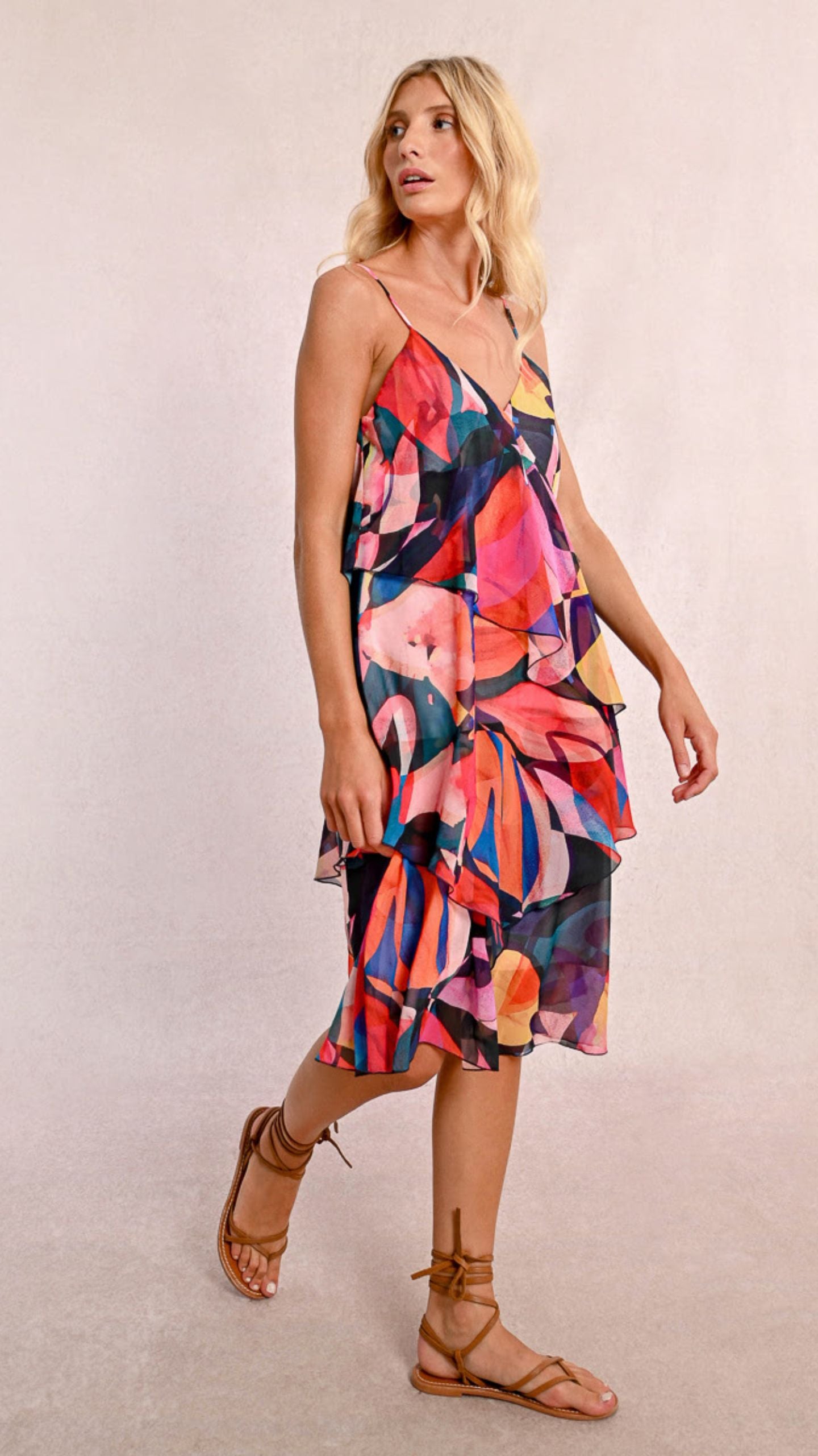 Asymmetric Frill Dress