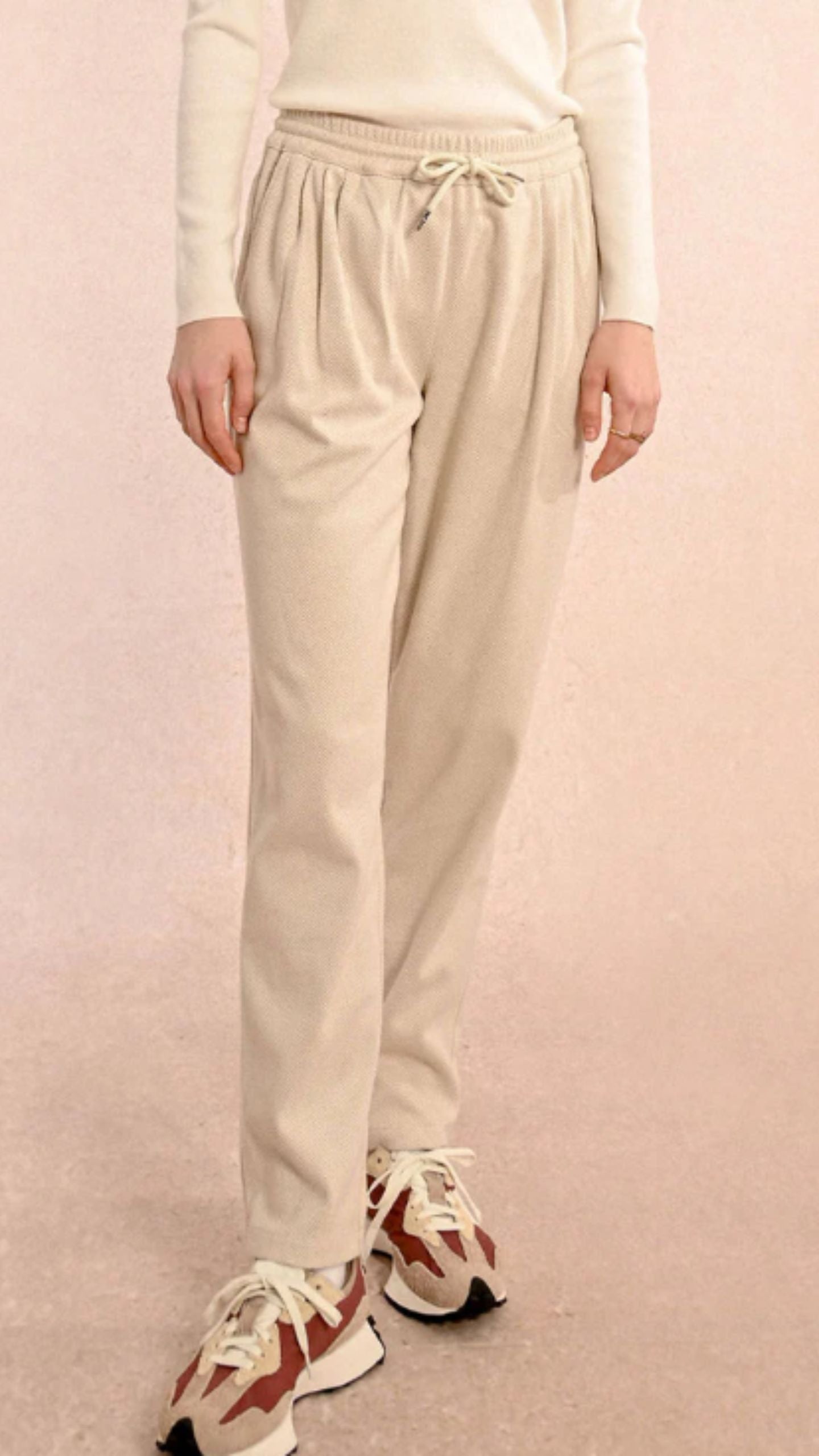 Herringbone Jogger Style Pants