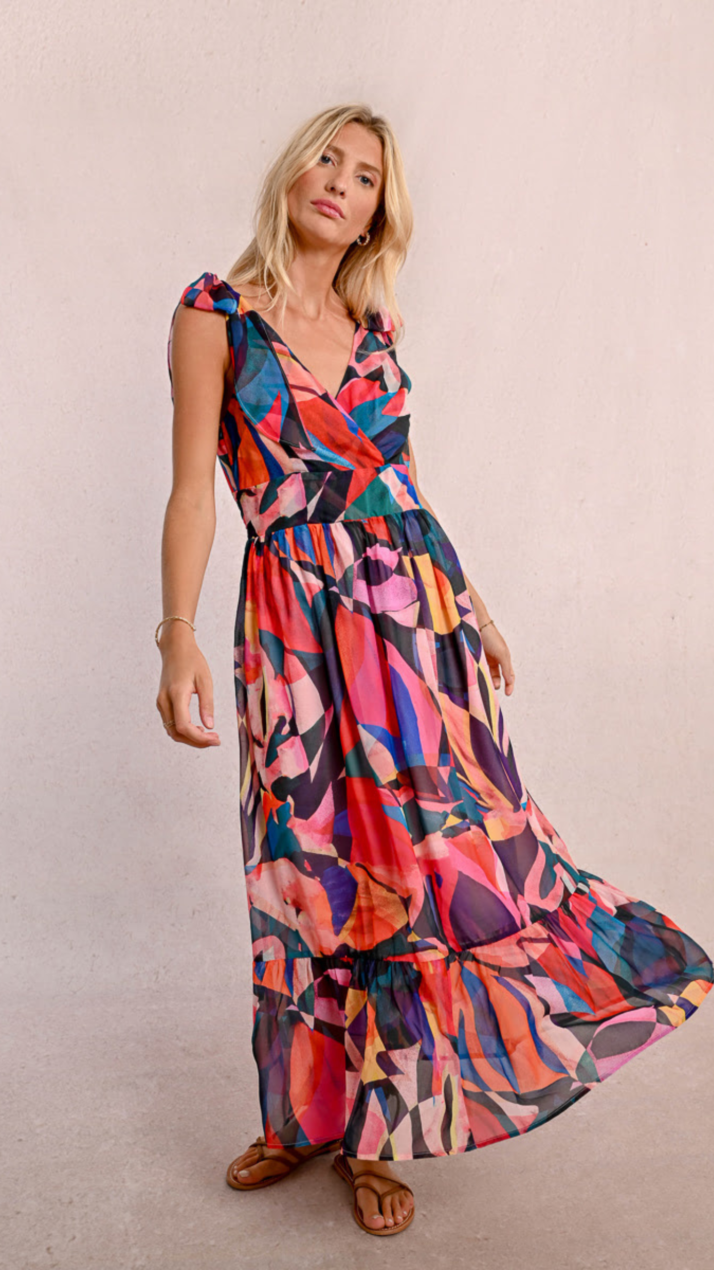 Tie Shoulder Dress