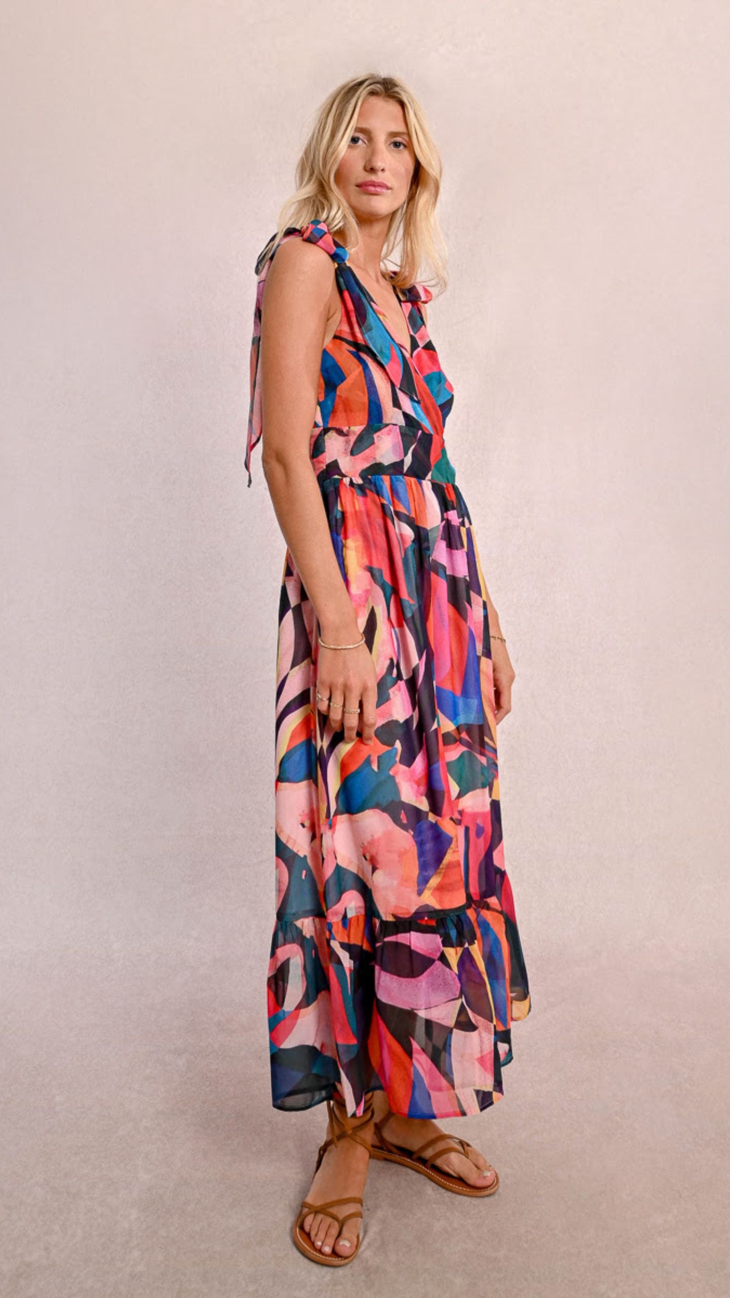 Tie Shoulder Dress