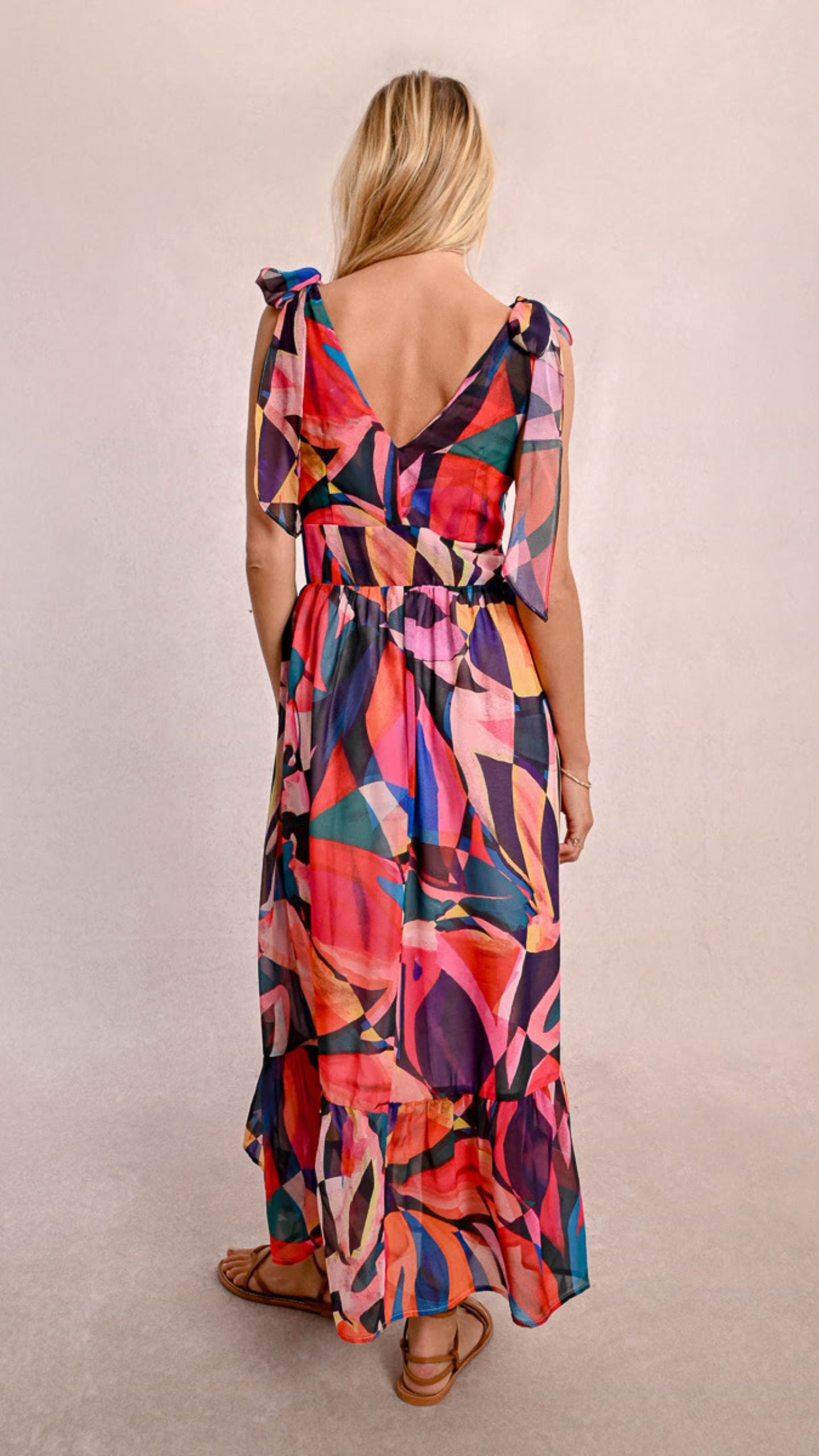 Tie Shoulder Dress