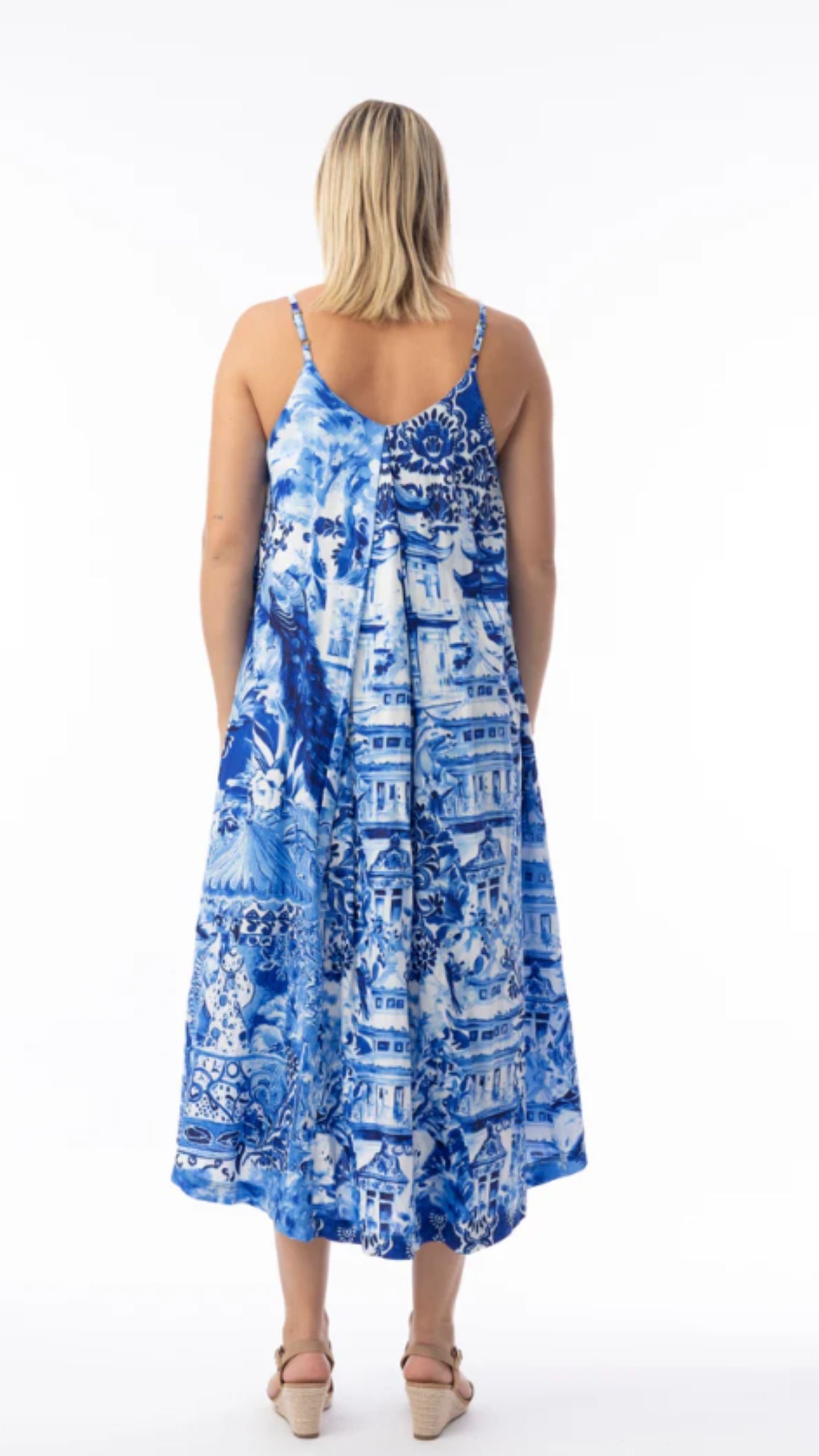 Strappy Midi Length Dress