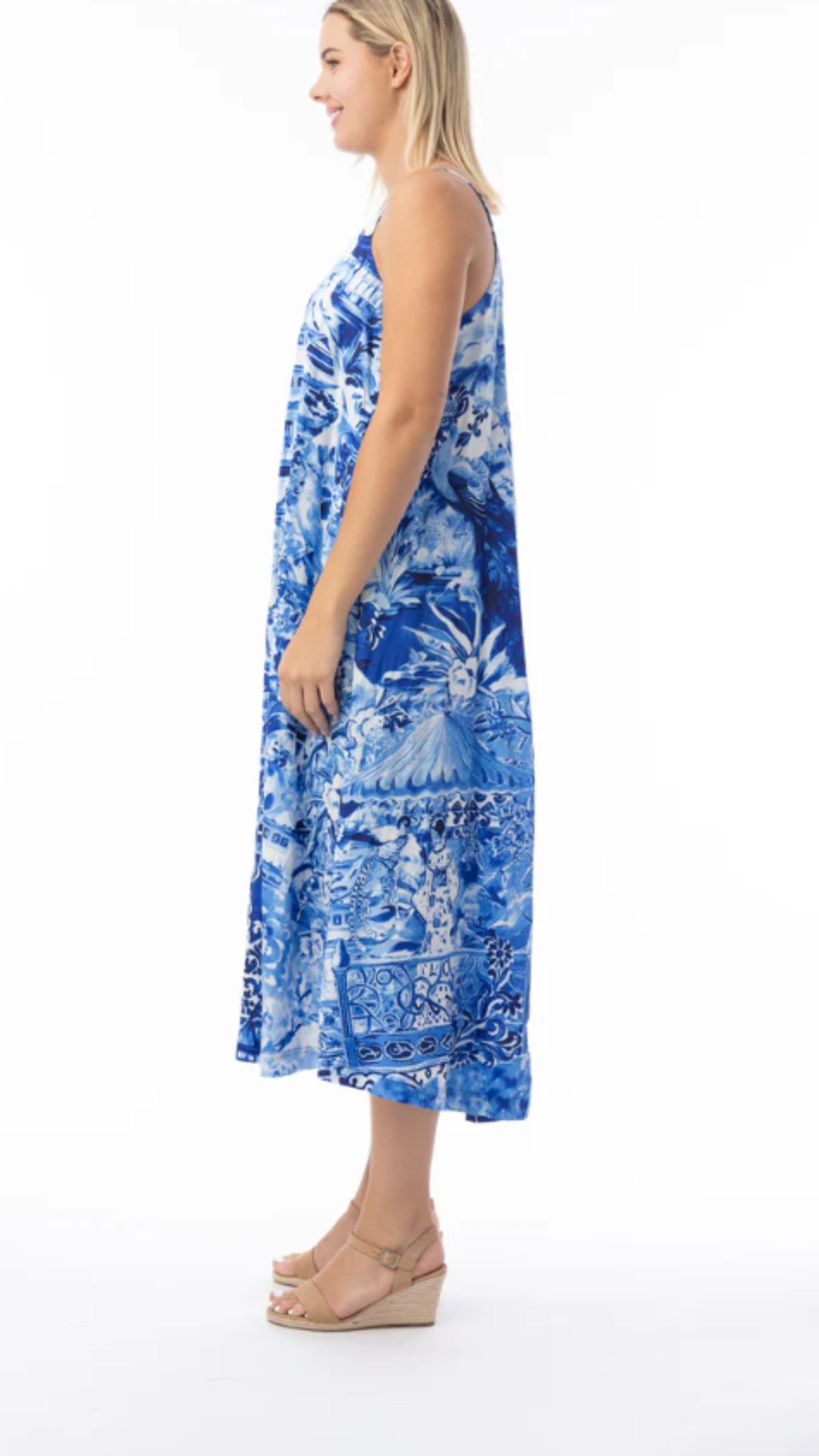 Strappy Midi Length Dress