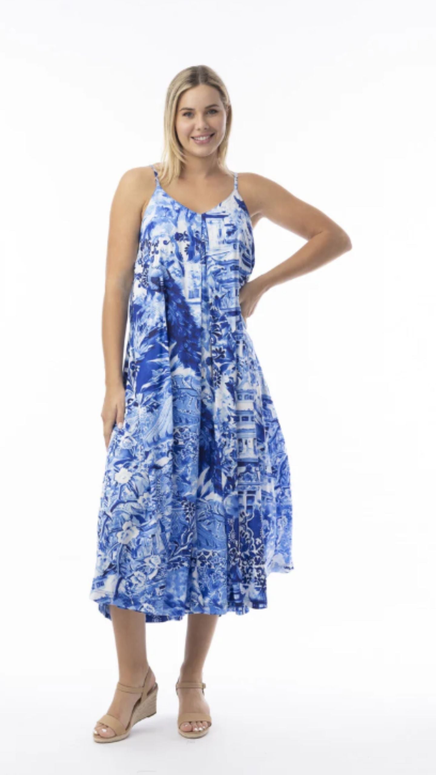 Strappy Midi Length Dress