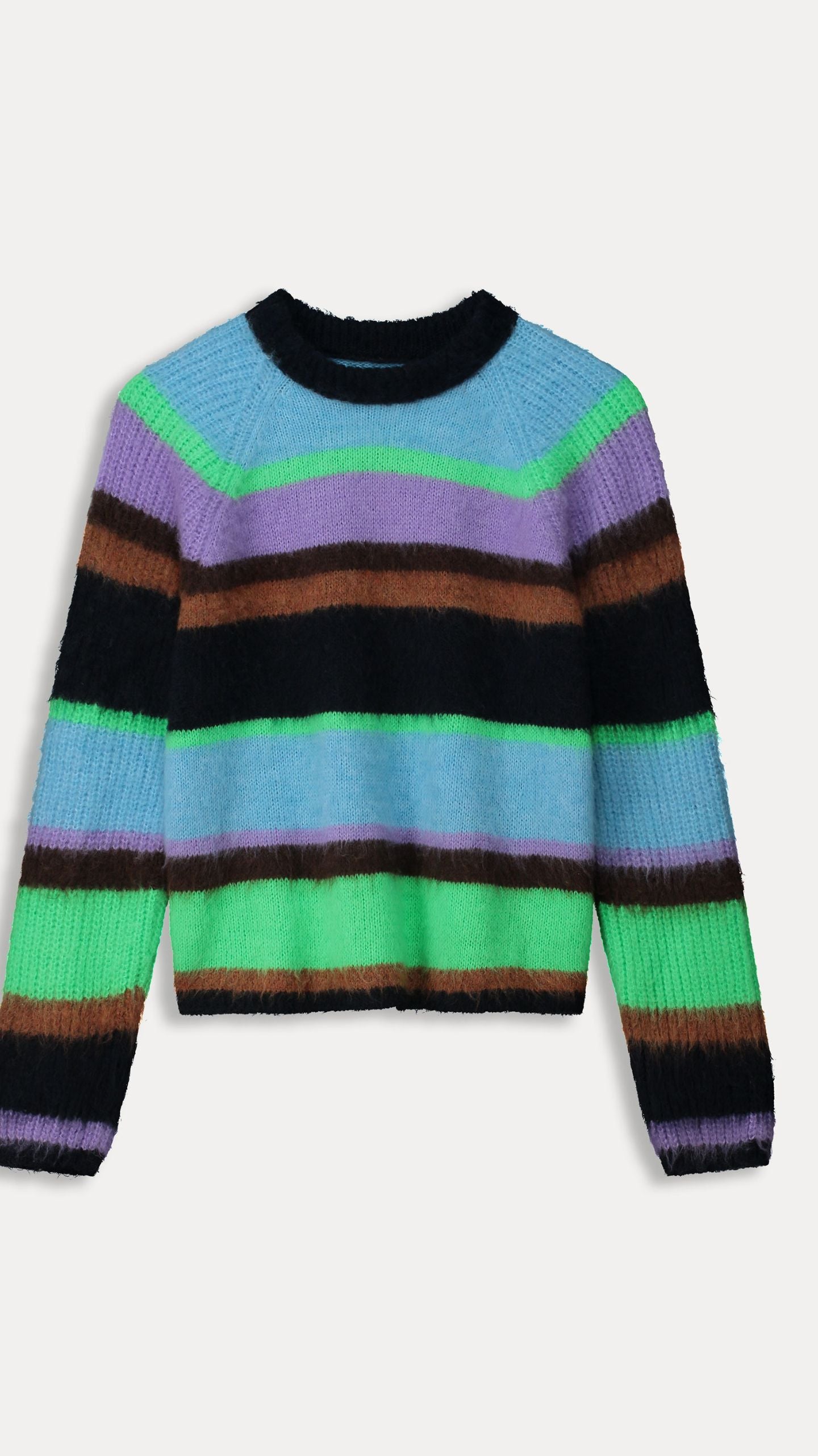 POM Pullover - Brushed Stripes