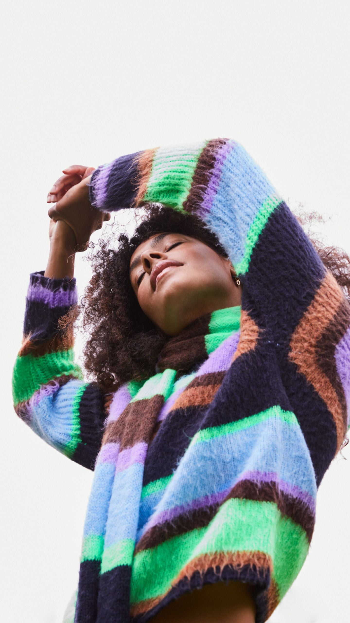 POM Pullover - Brushed Stripes