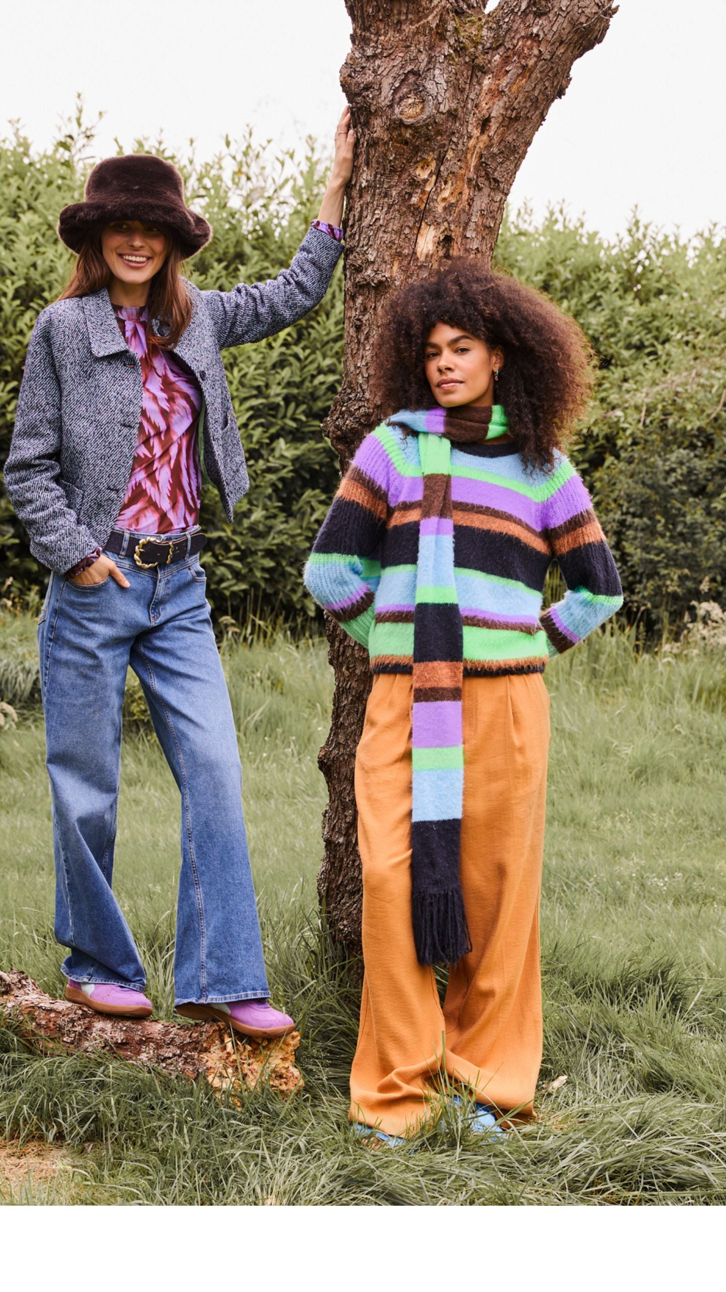 POM Pullover - Brushed Stripes