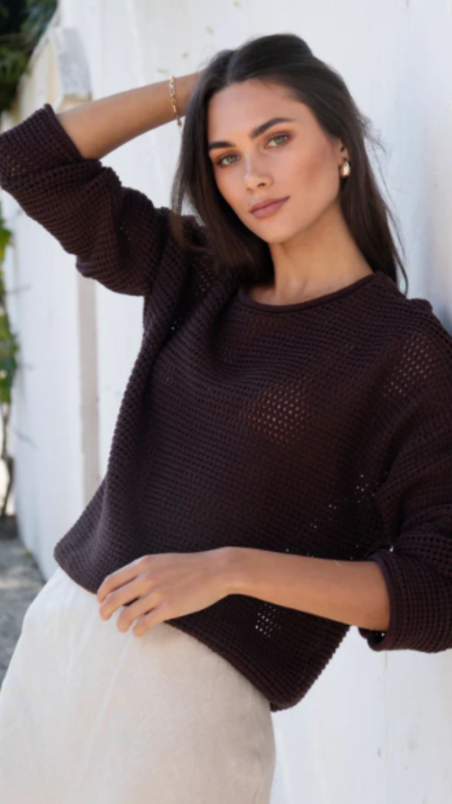 Dawn Crochet Knit Jumper
