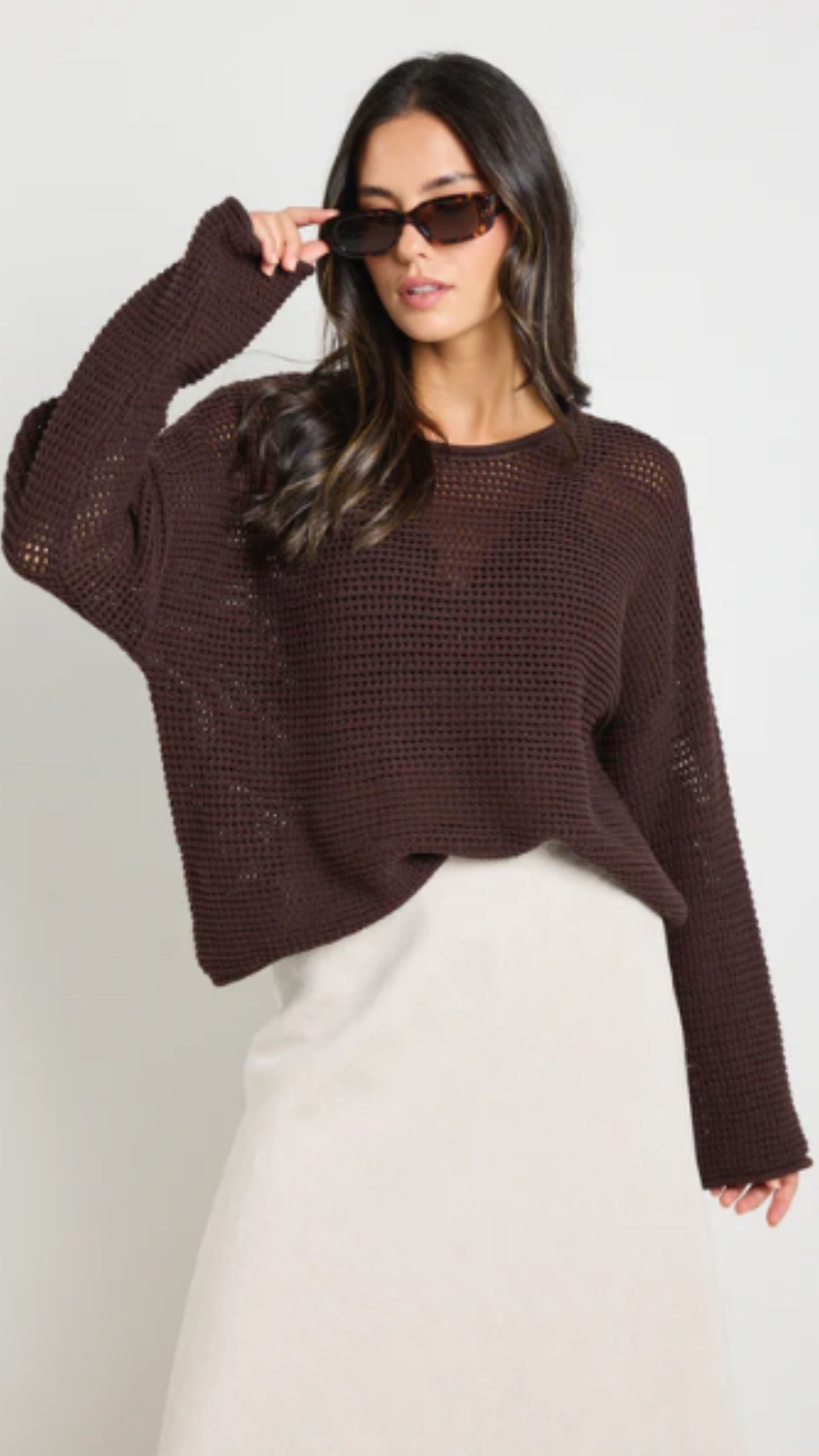 Dawn Crochet Knit Jumper