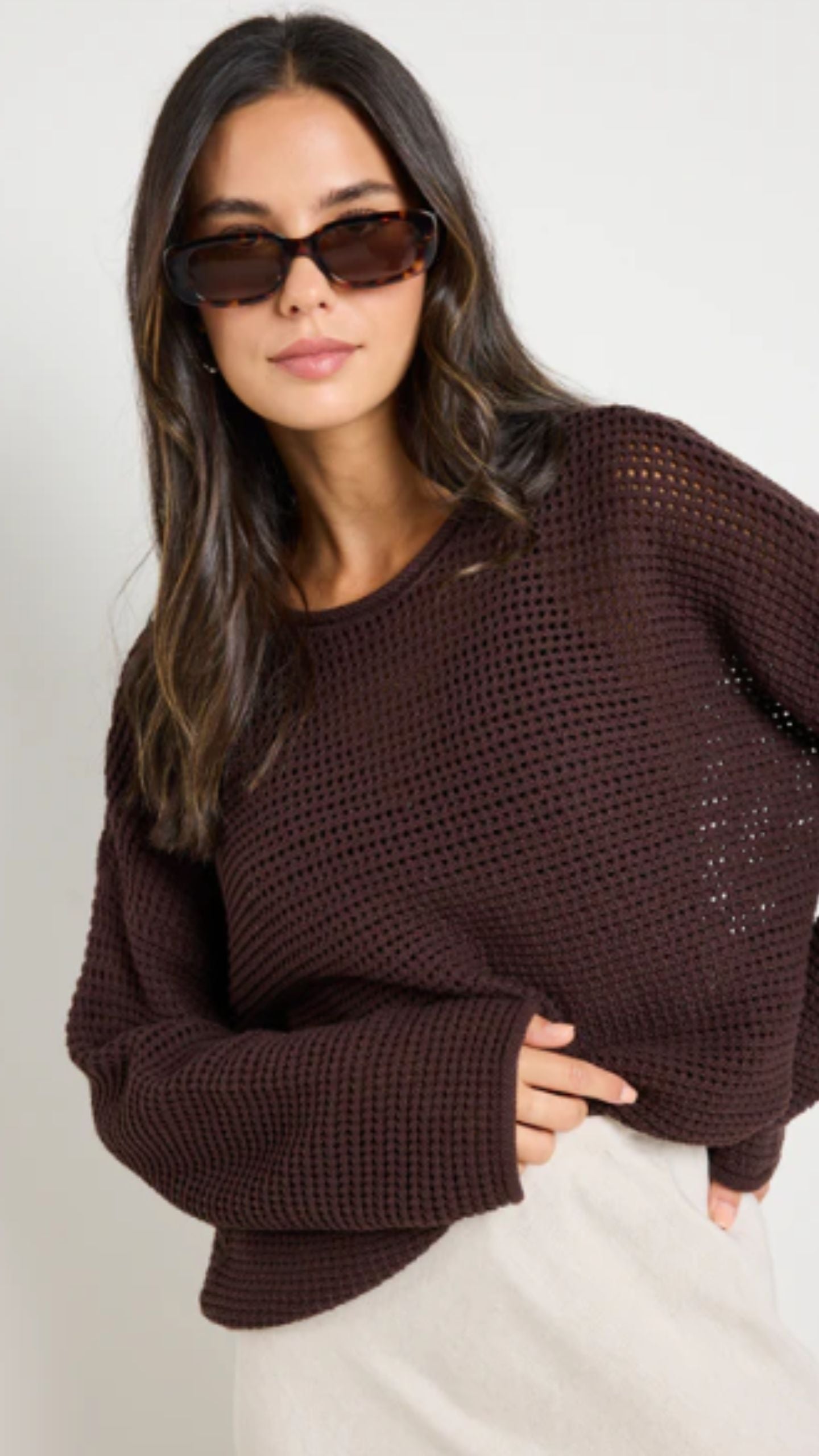 Dawn Crochet Knit Jumper