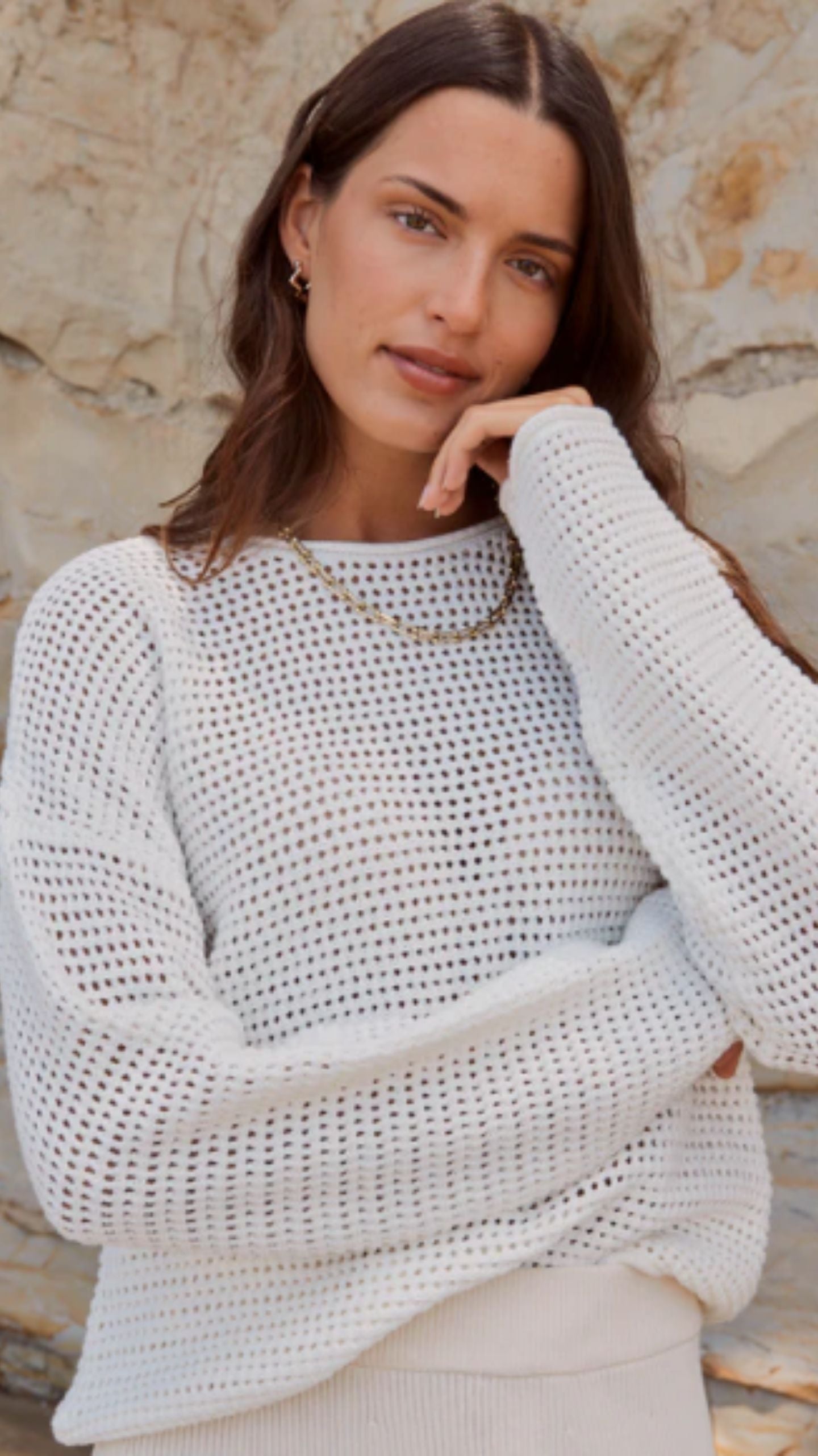 Dawn Crochet Knit Jumper