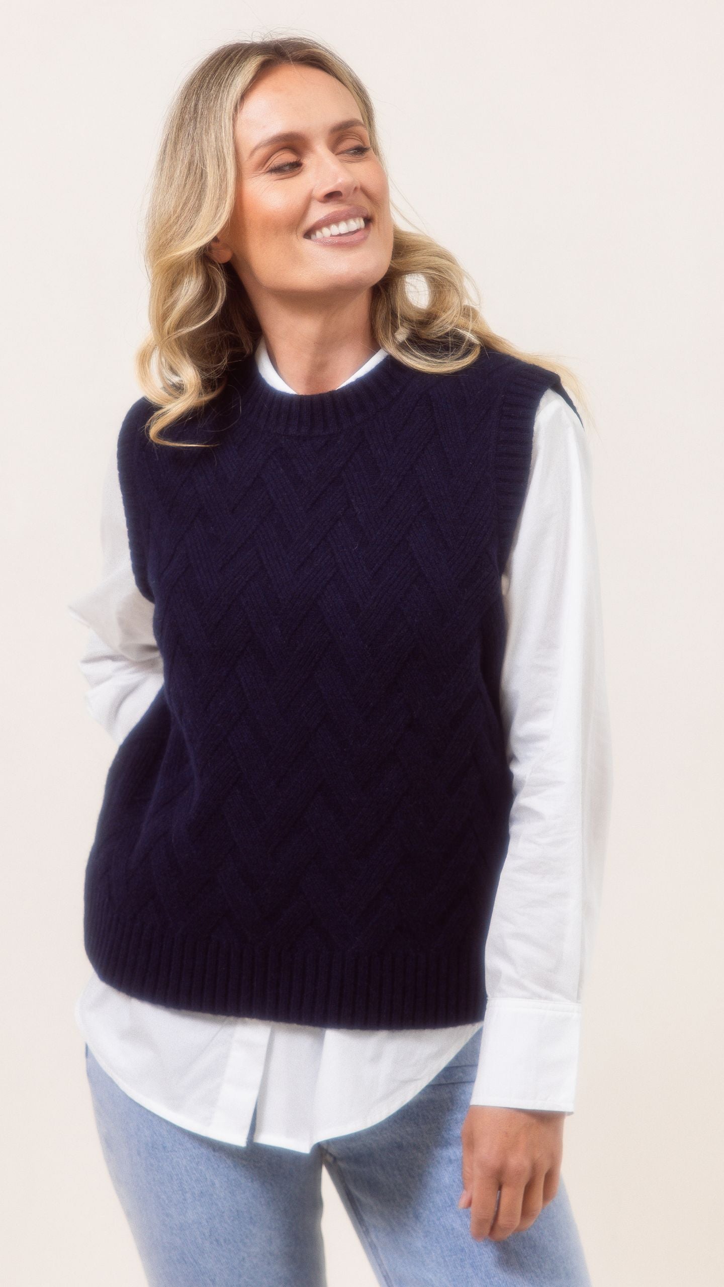 Lattice Knit Vest