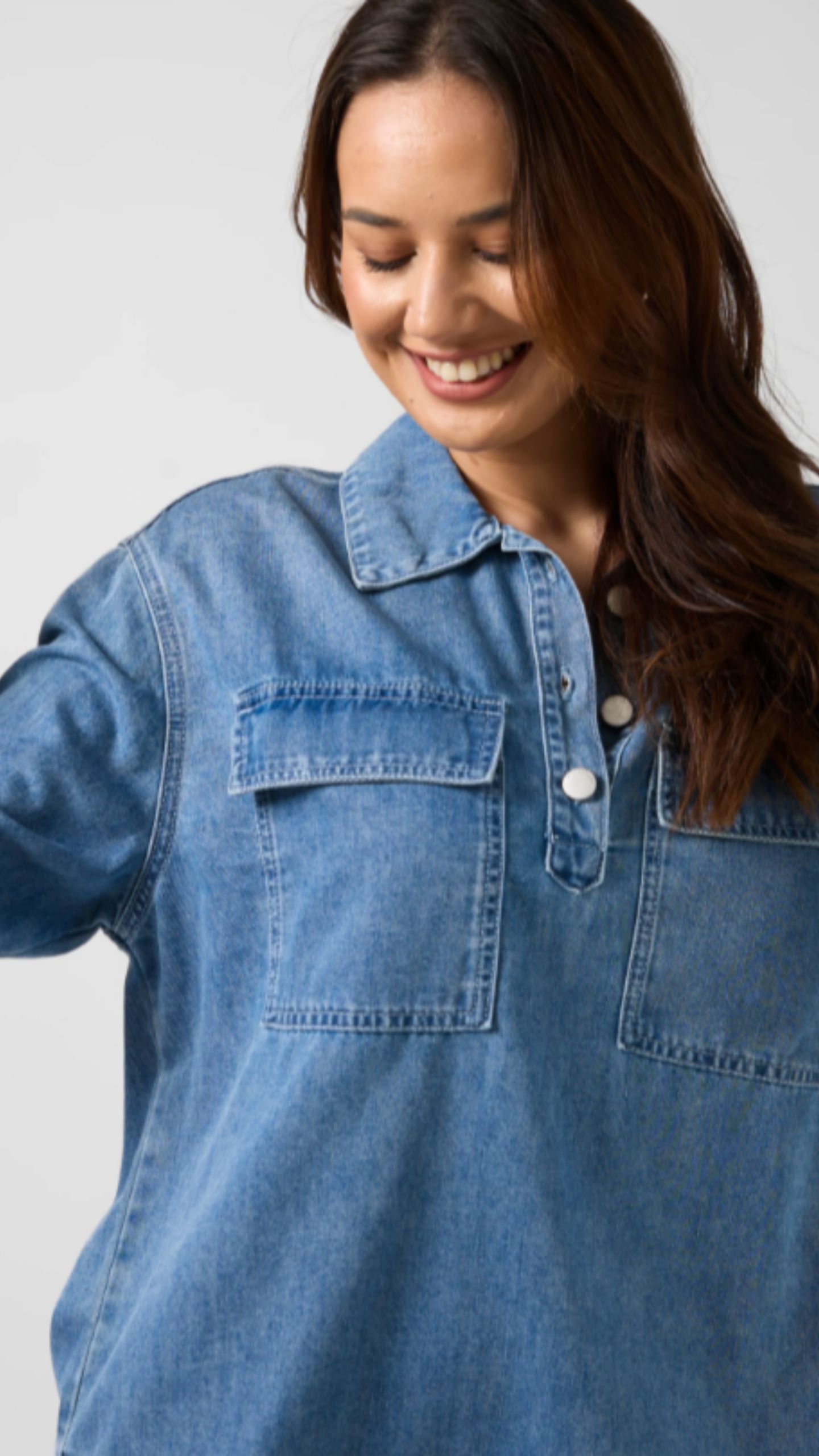 Pip Overshirt - Light Wash