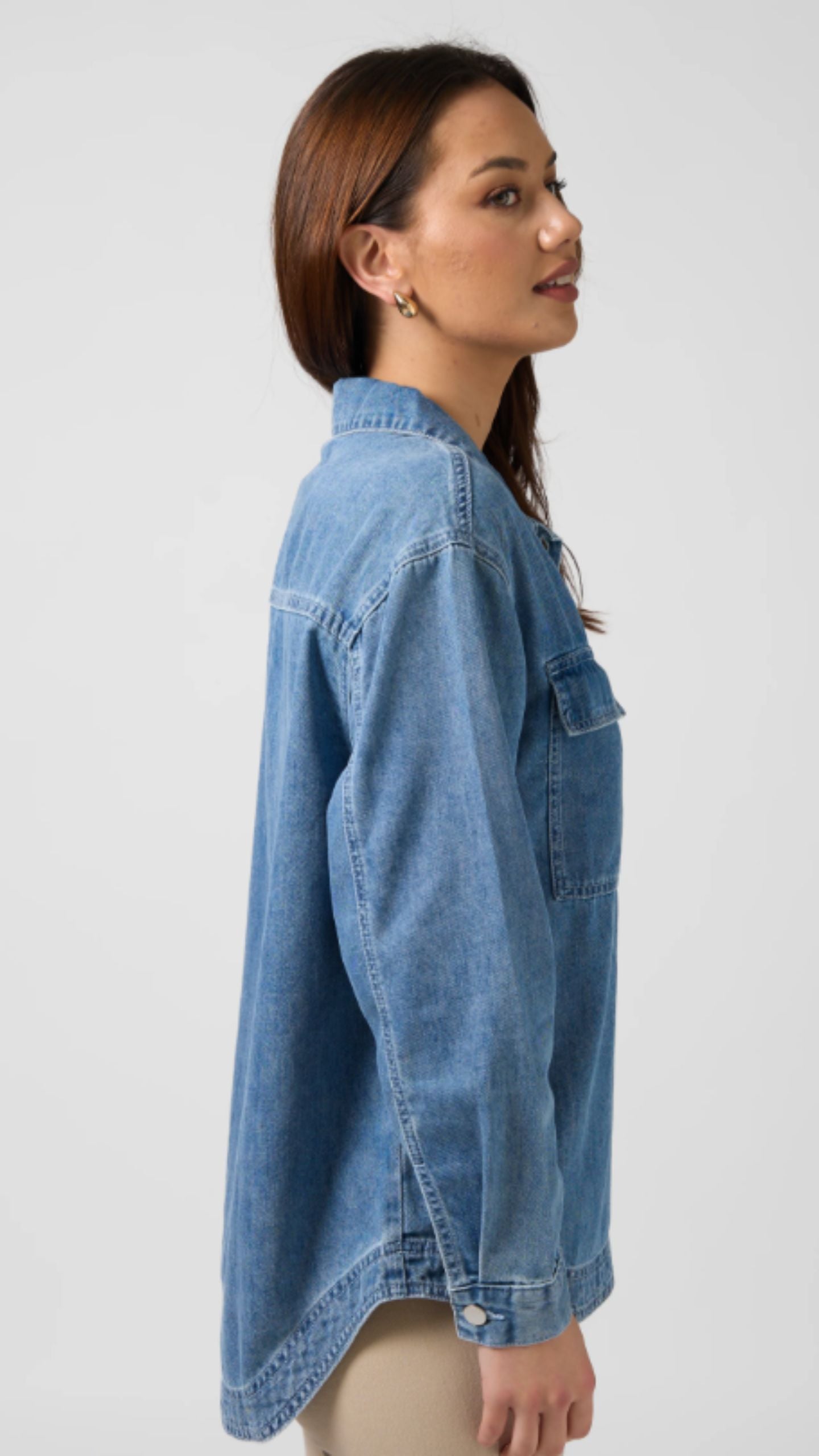 Pip Overshirt - Light Wash