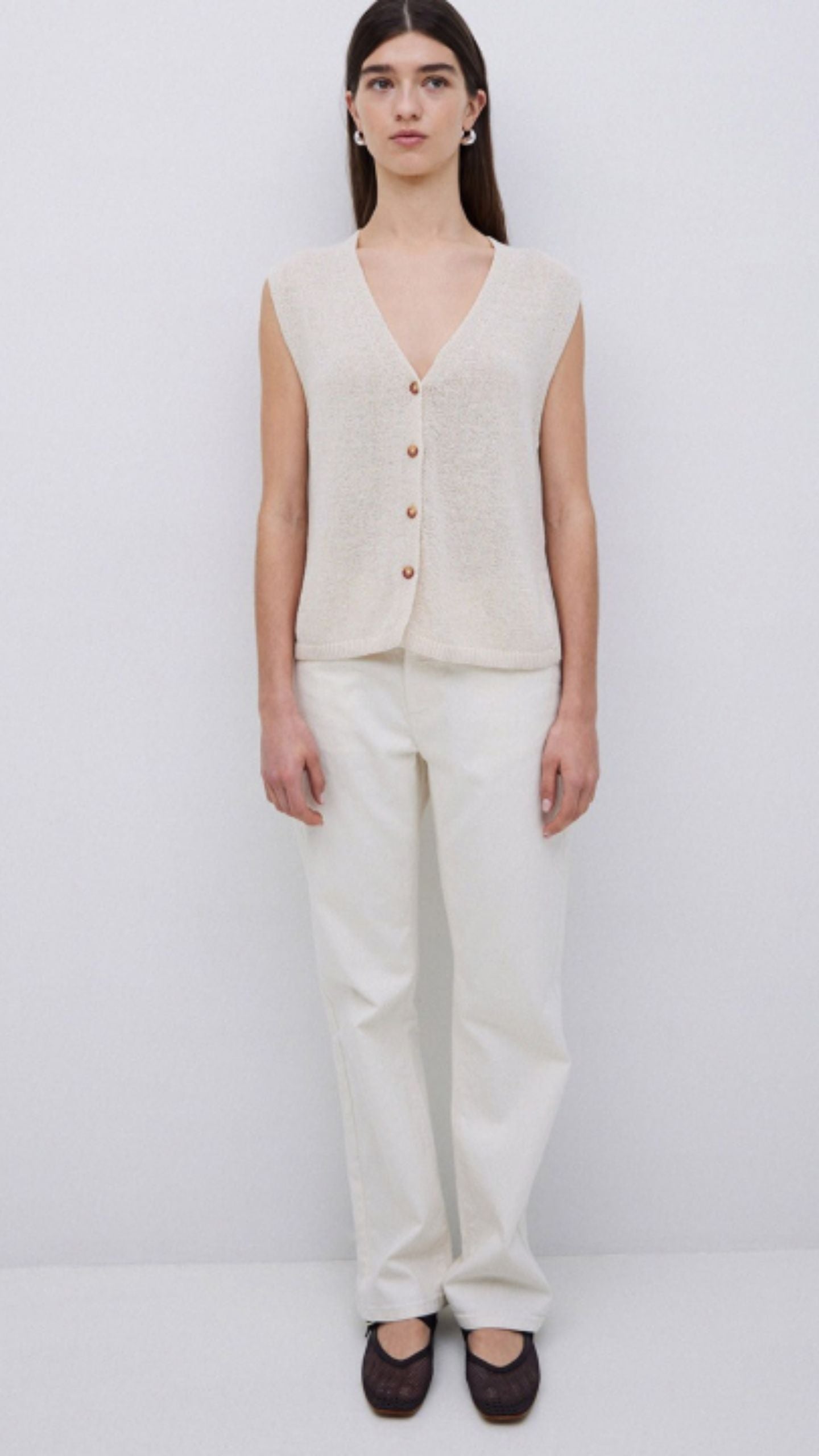 Button Front Vest