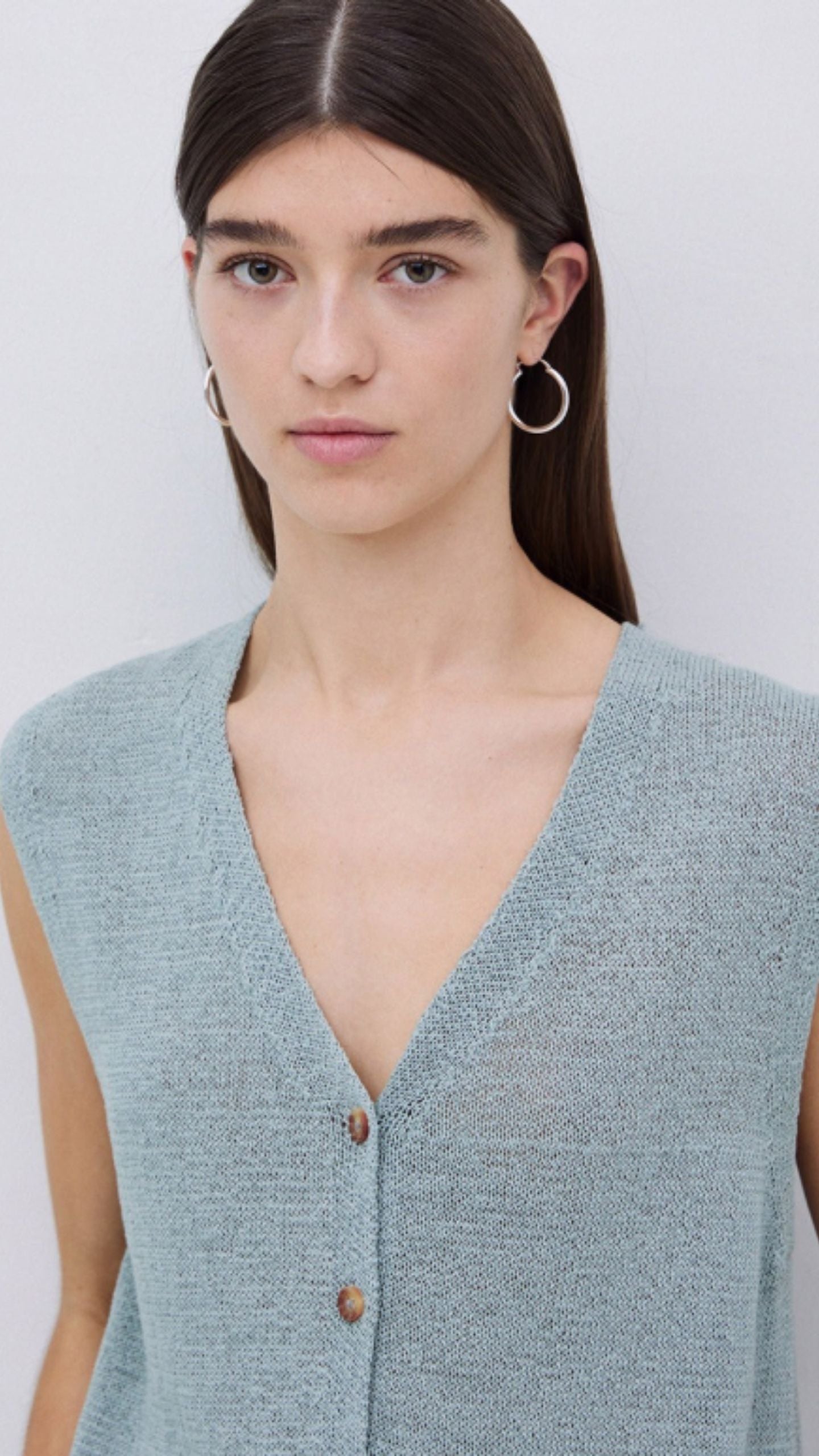 Button Front Vest