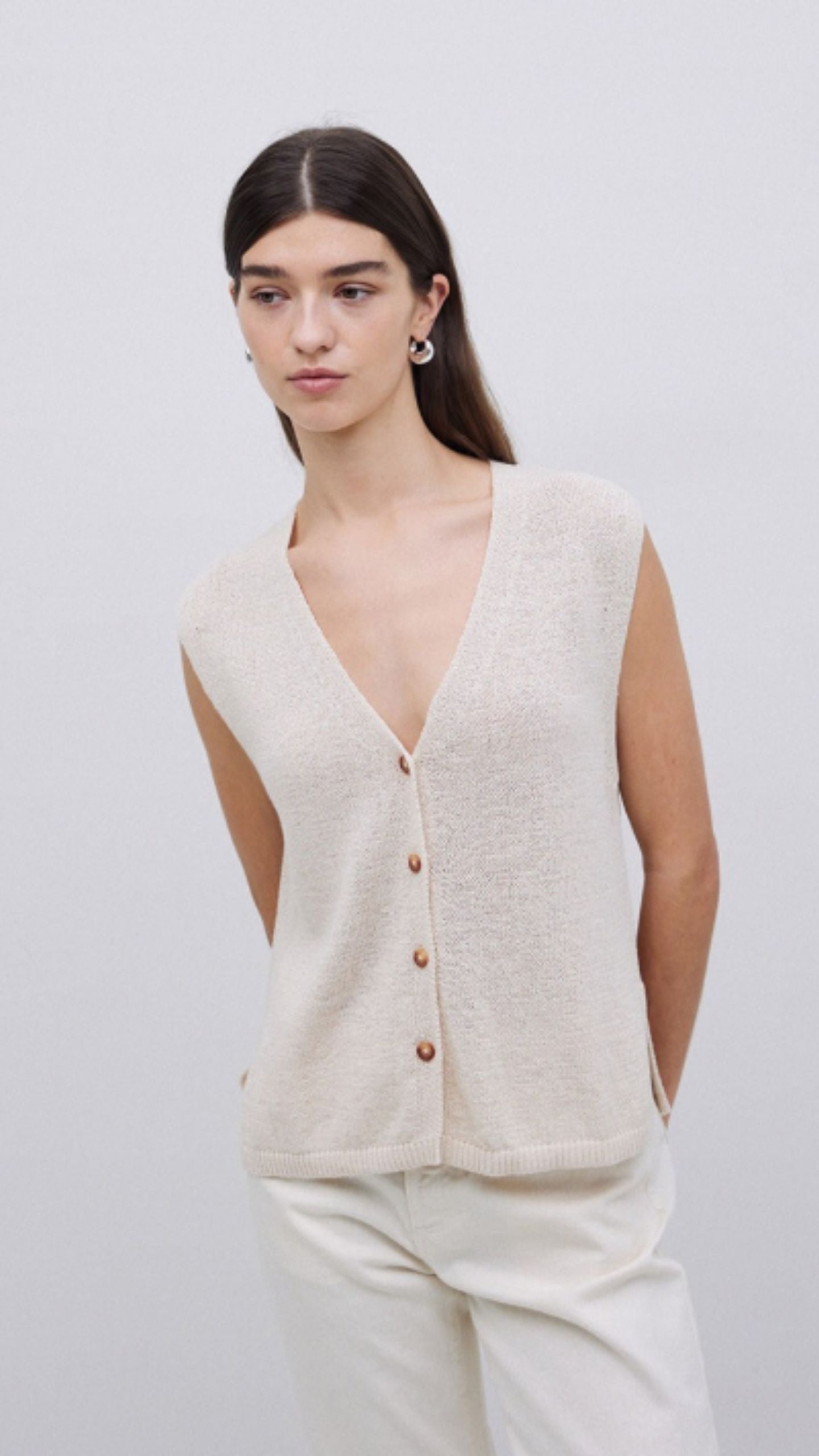 Button Front Vest