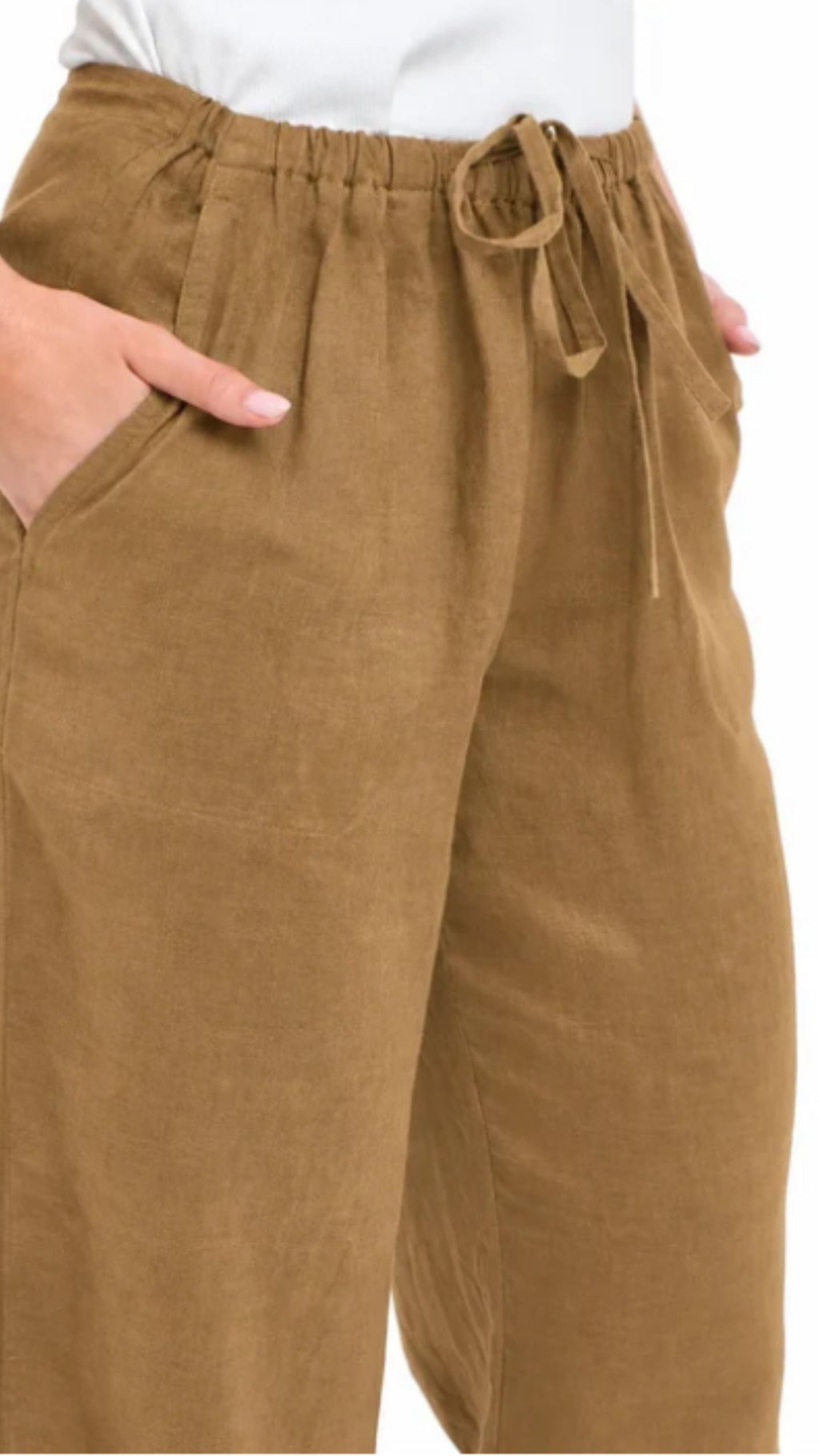 Perry Linen Drawcord Pant