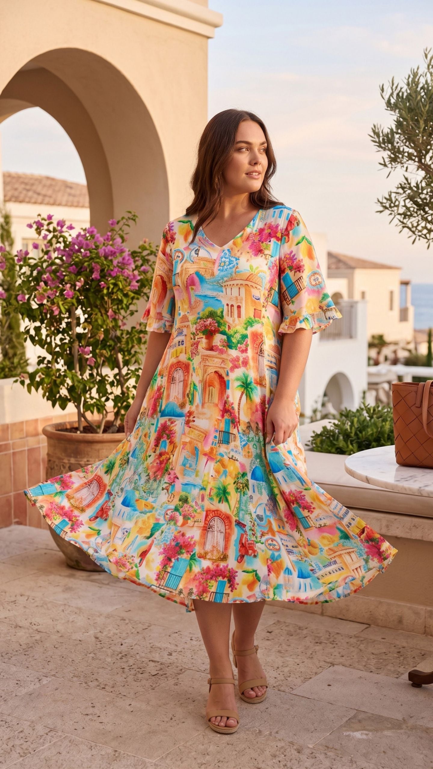 50 Years Travel Dress Godet