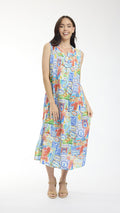 50 Years Travel Dress Maxi Pleated