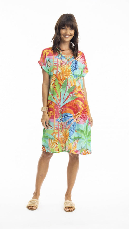 Alisa short sleeve shift dress