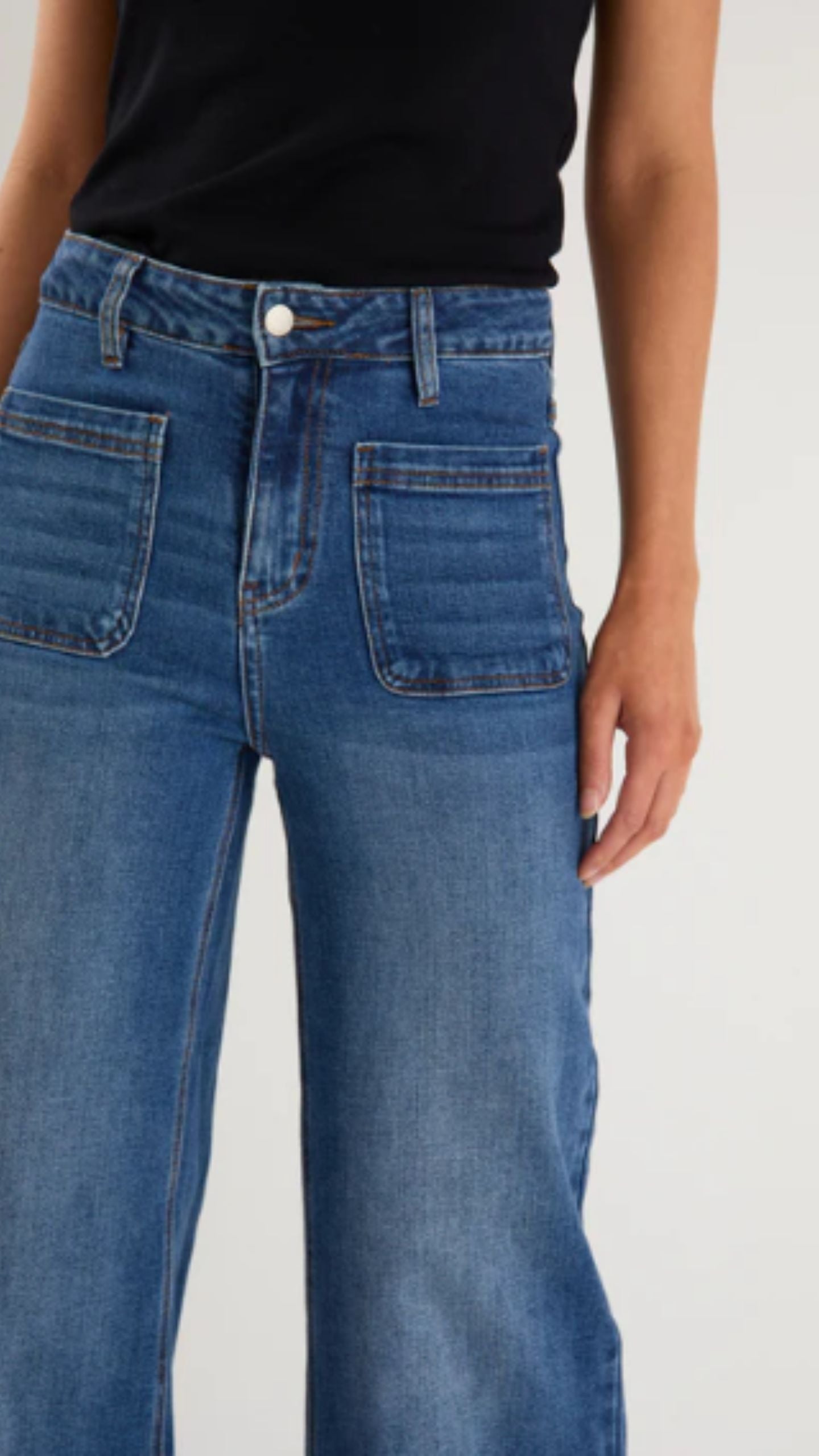 Zoey High Rise Wide Leg Jean