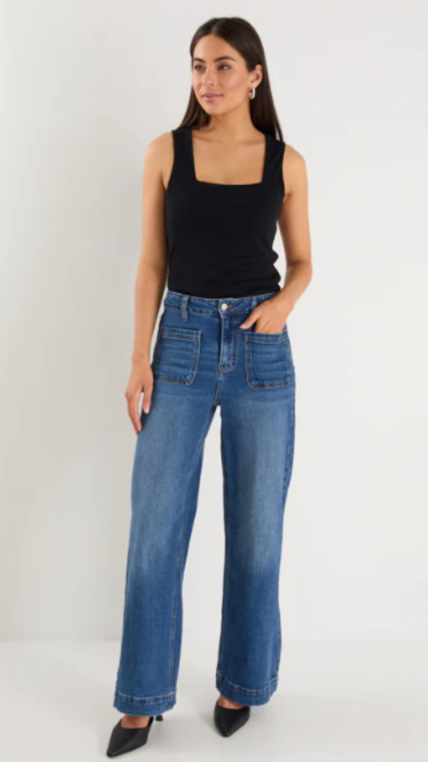 Zoey High Rise Wide Leg Jean