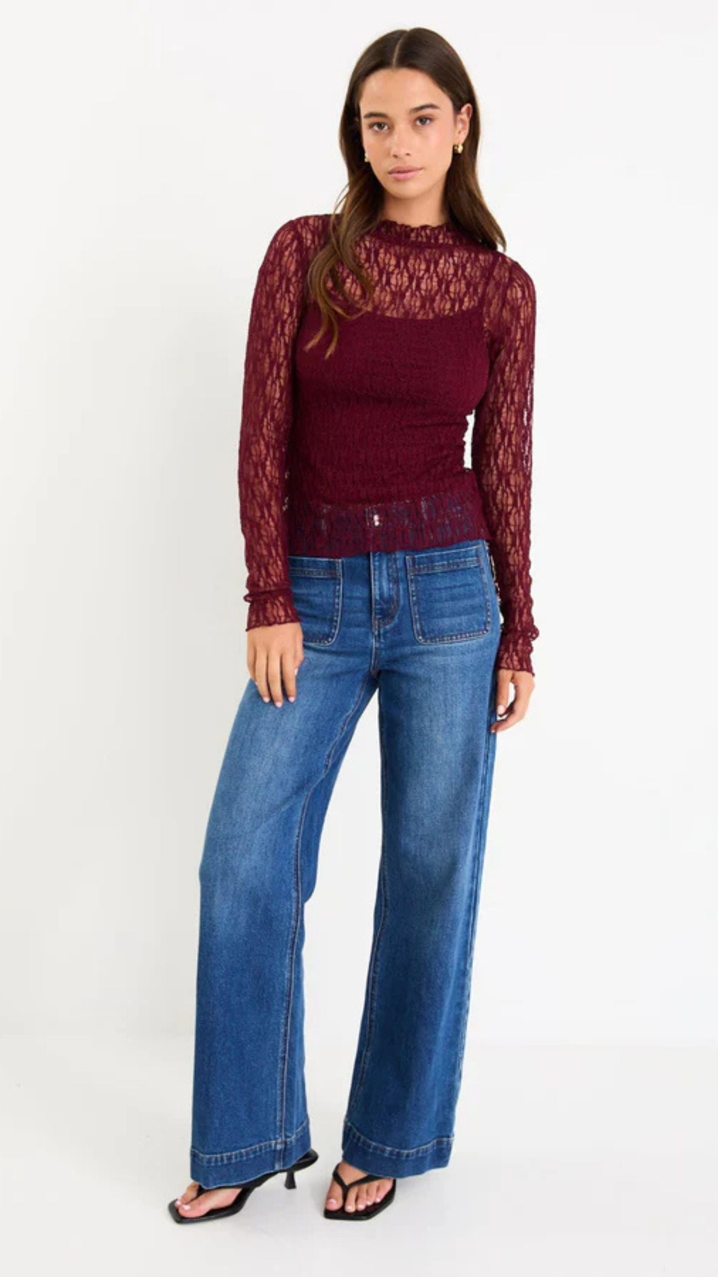 Giving Lace Long Sleeve Top