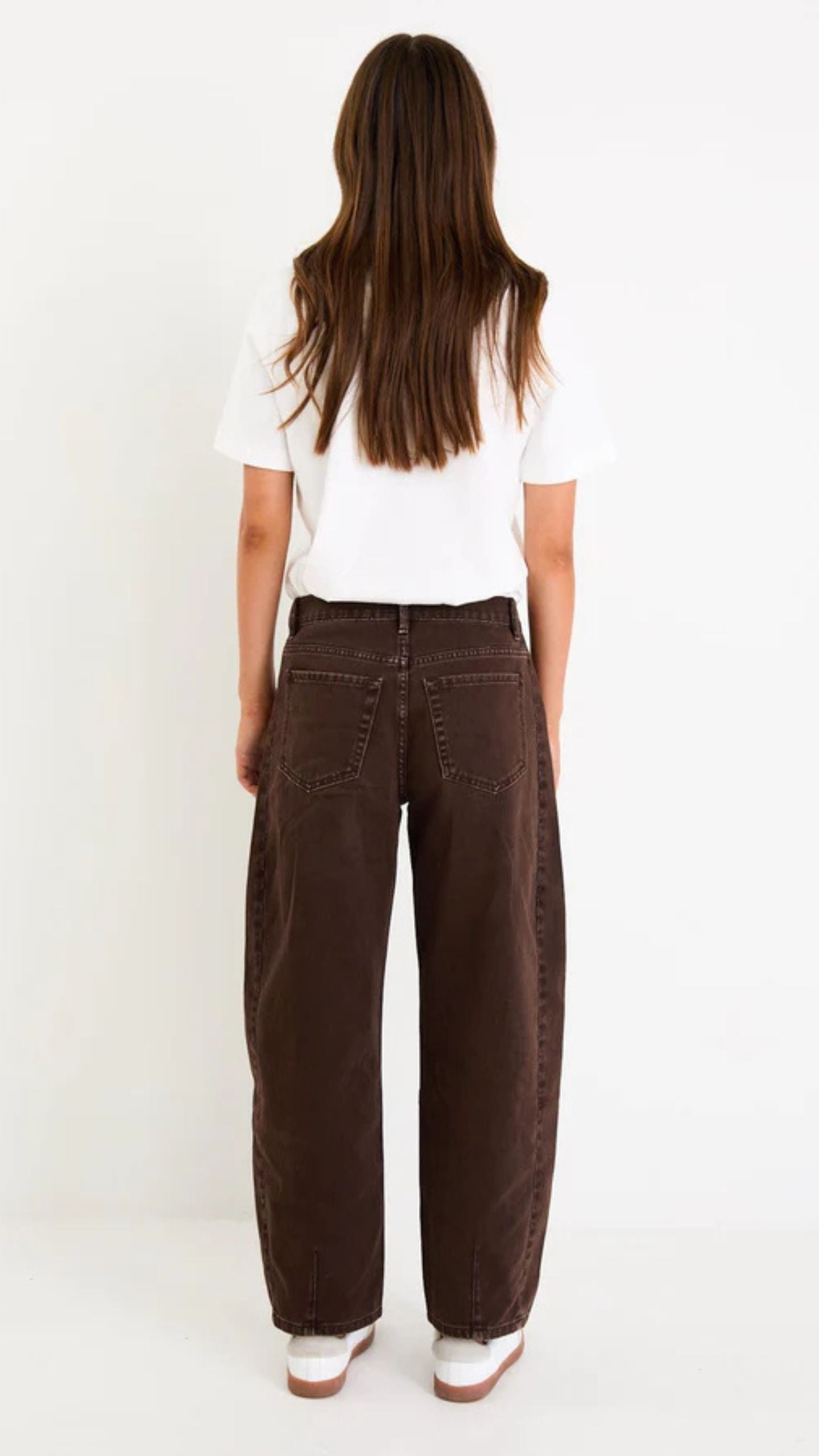 Varsity Forward Seam Barrel Jeans