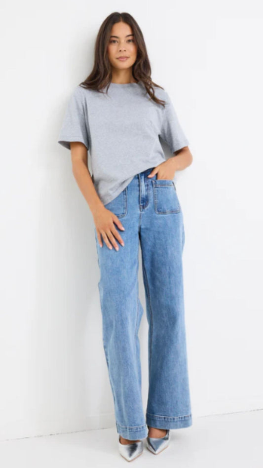 Zoey High Rise Wide Leg Jean